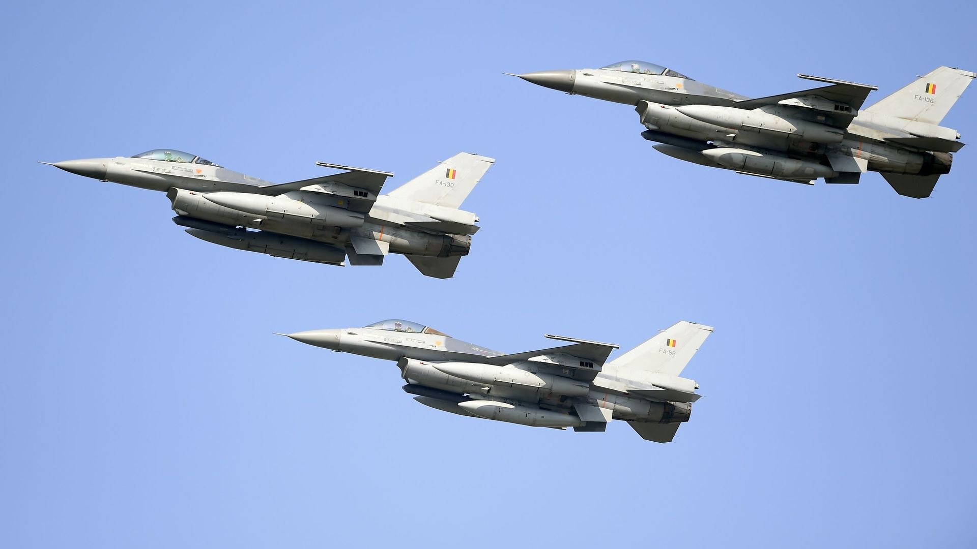 Des F-16 de la Défense belge