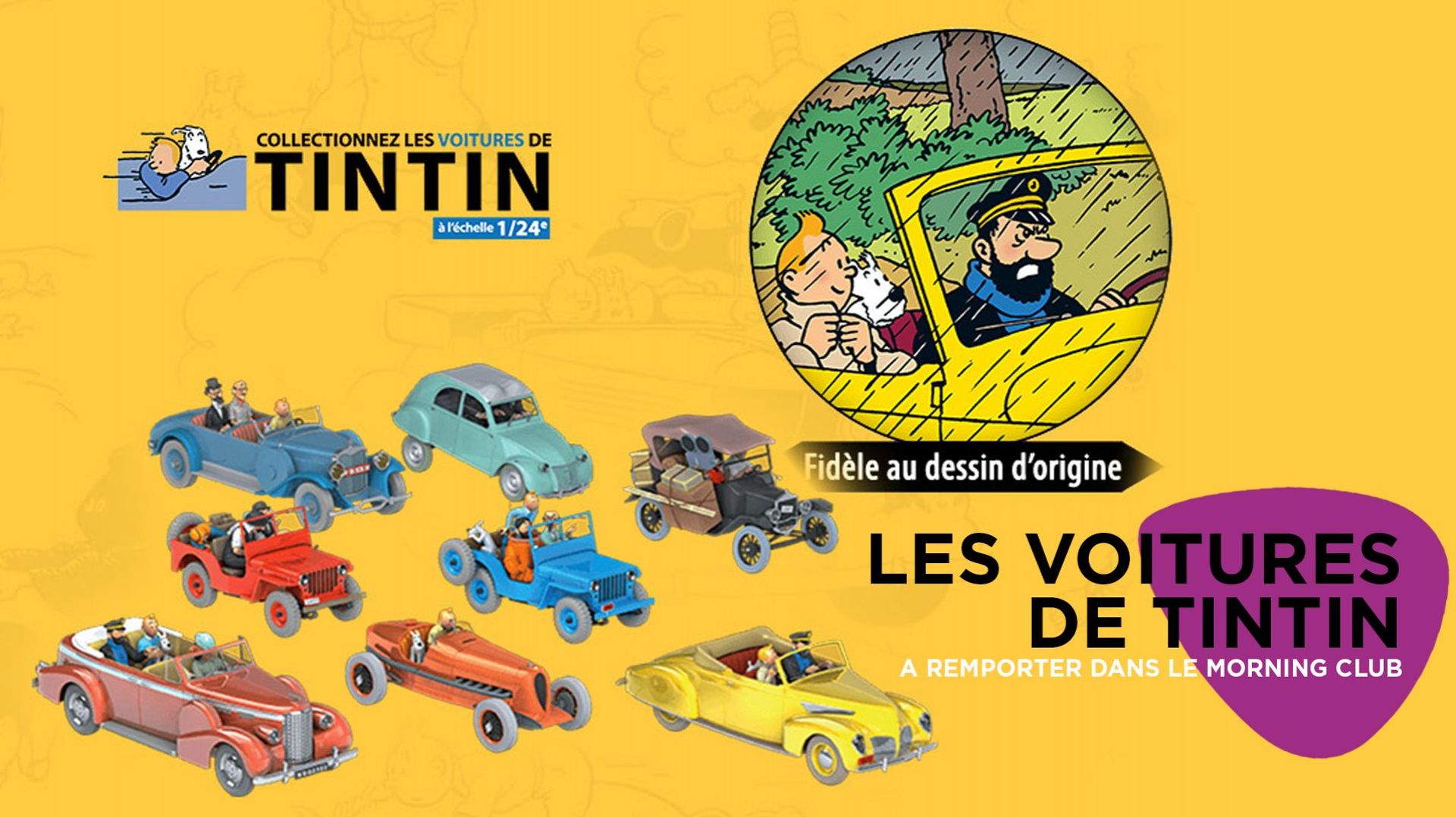 Voiture Tintin : toute la collection