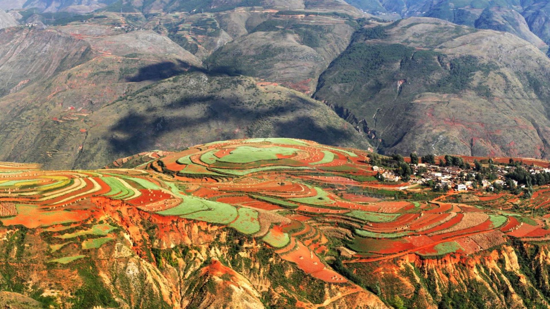 The Red Land in Dongchuan,Kunming,Yunnan,China