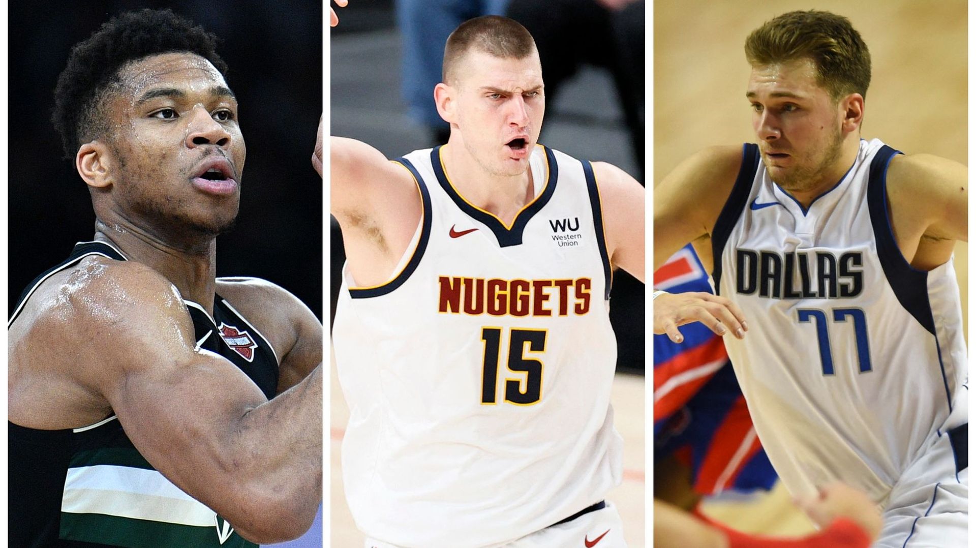 NBA: Antetokounmpo, Doncic et Jokic désignés dans le meilleur cinq de la saison