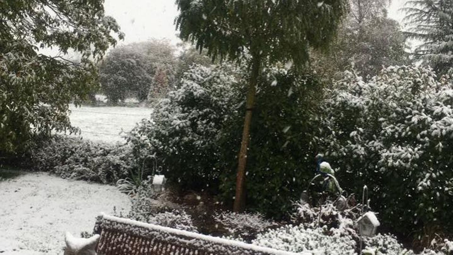 Le sol était blanchi ce matin à Gerpinnes