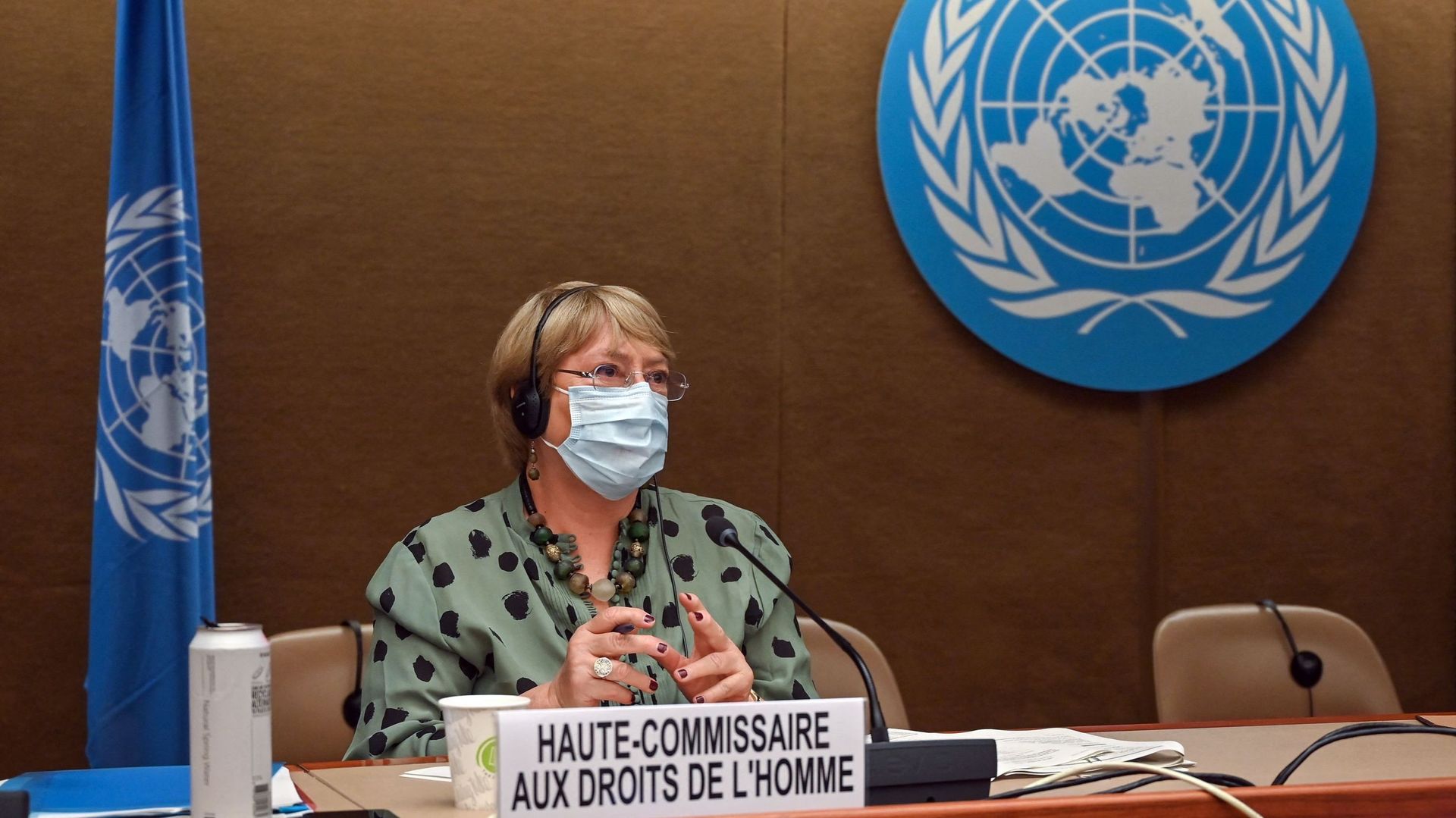 Michelle Bachelet, Haut-Commissaire des Nations unies aux droits de l’homme, le 21 juin 2021 à Genève.