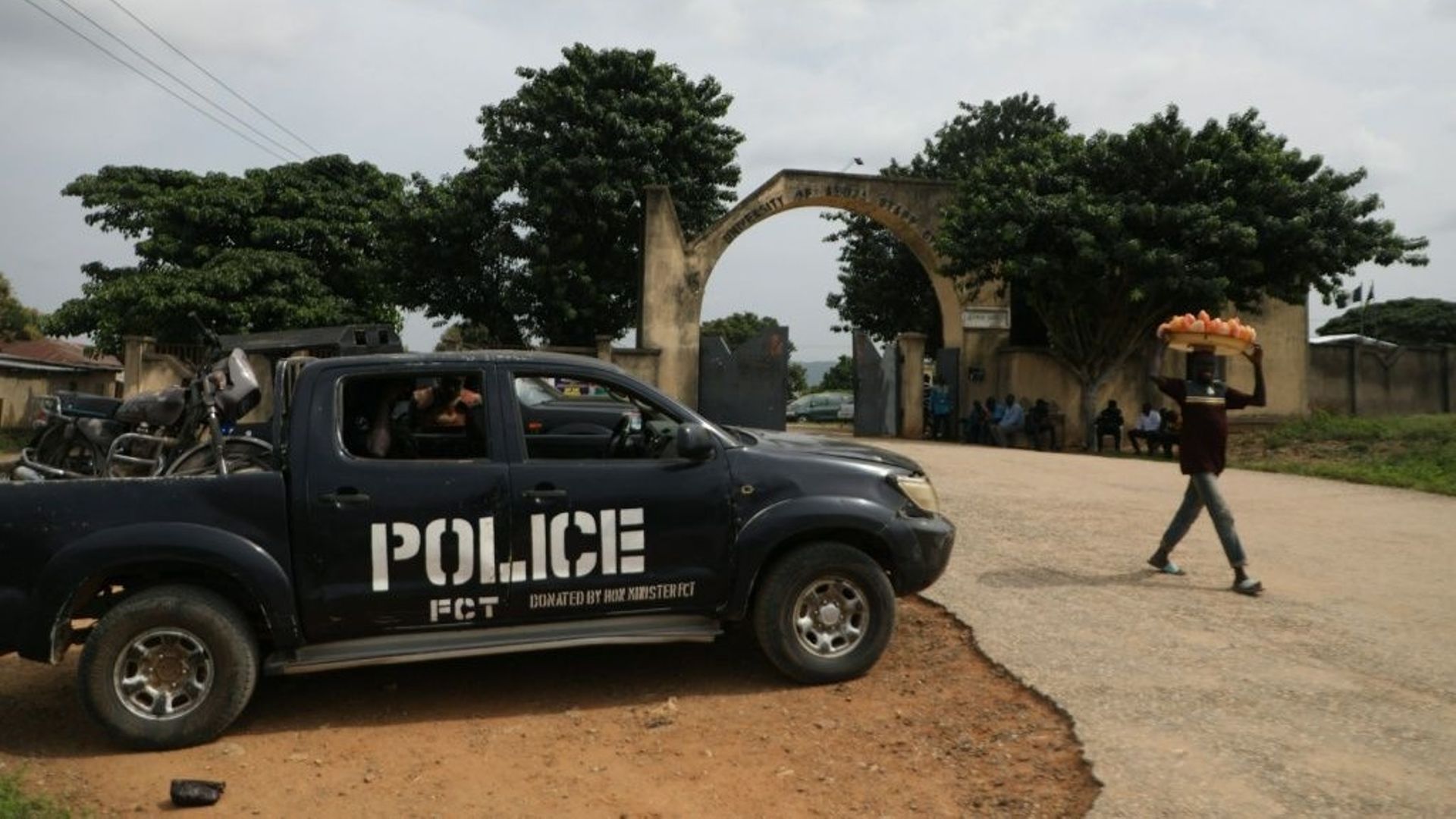 Un véhicule de police au Nigeria, en novembre 2021