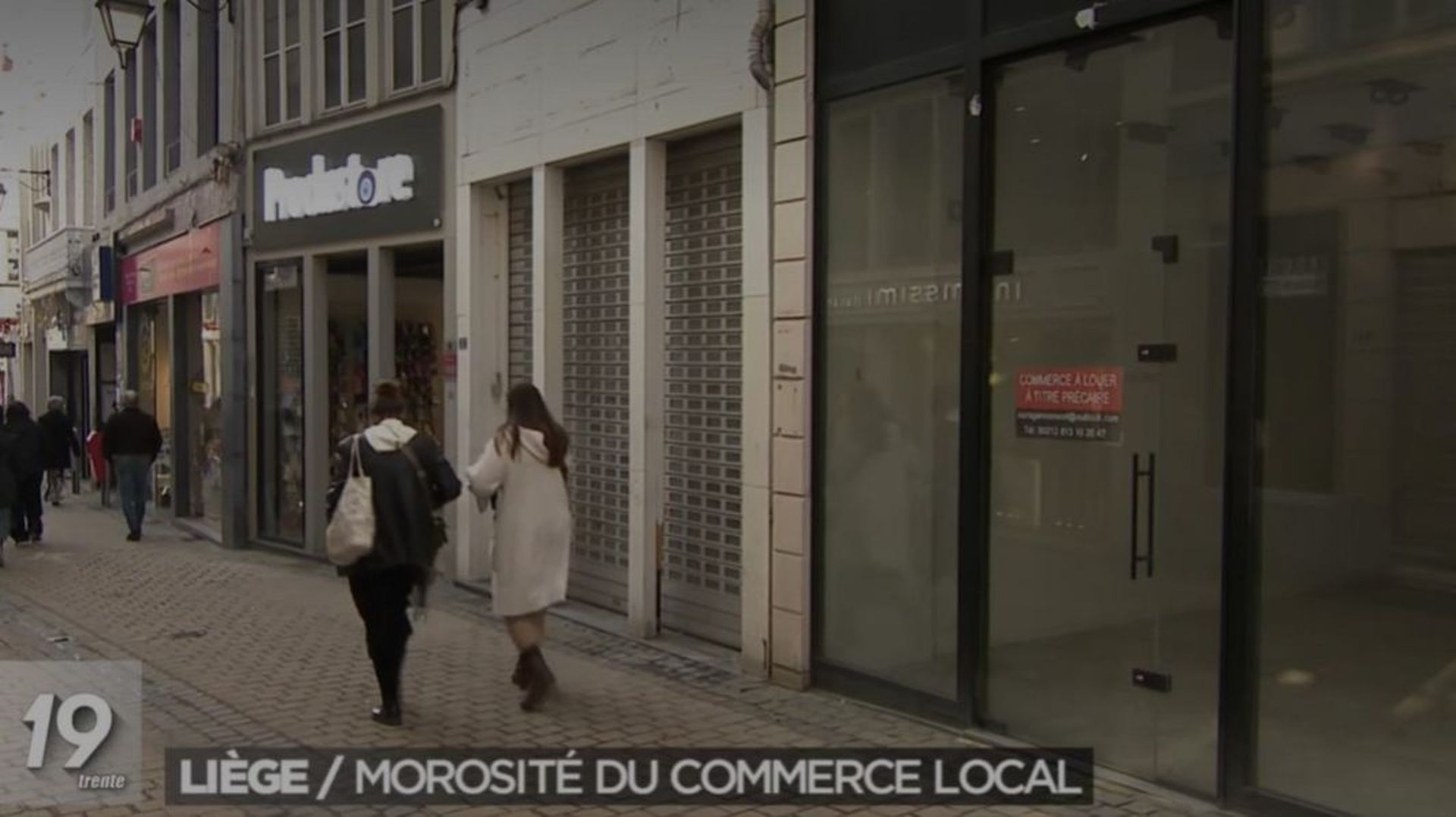 Plus d'une cellule commerciale sur cinq est actuellement vide dans les centres-villes wallons, un record