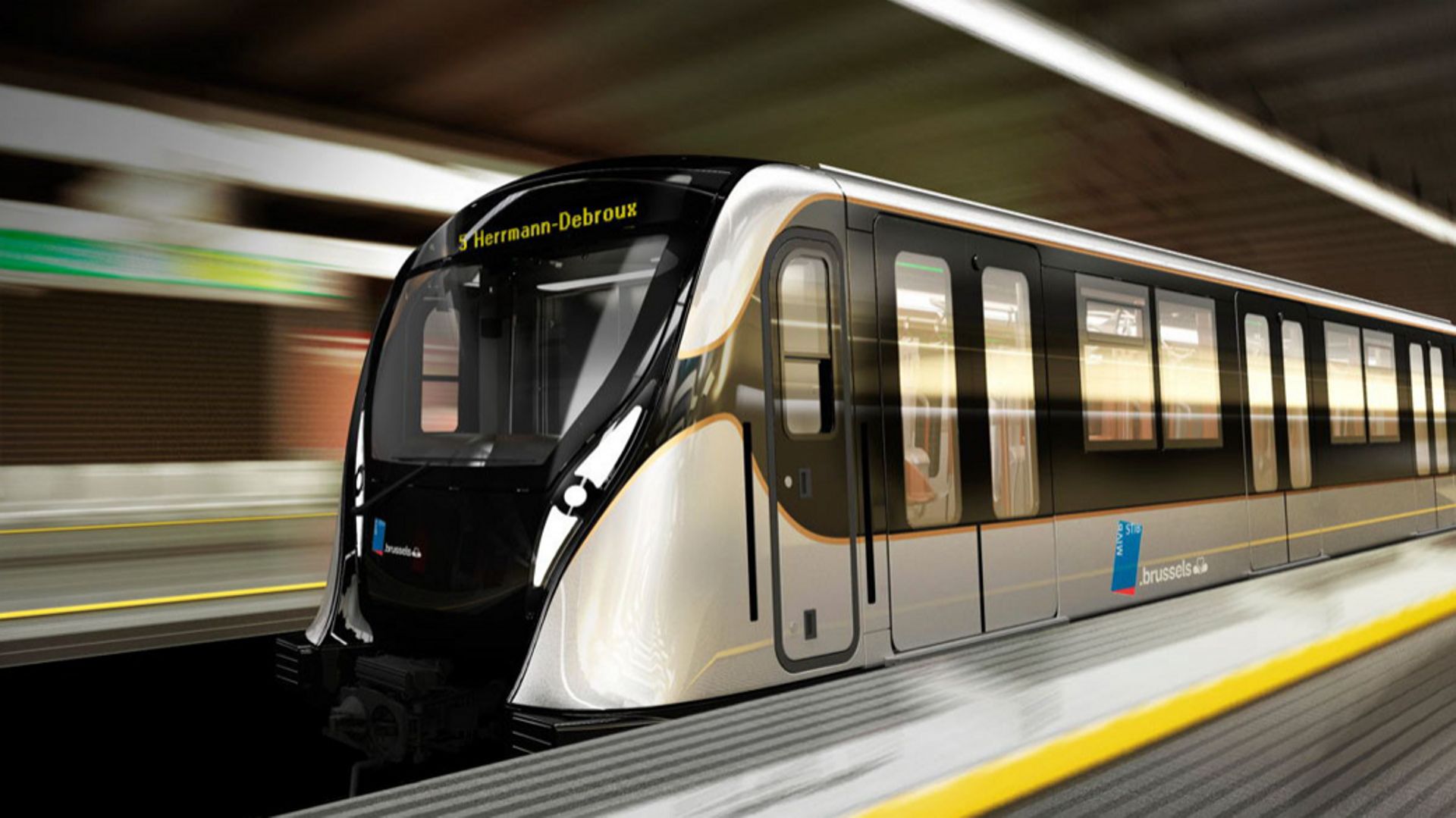 La première rame du nouveau métro débarque à Bruxelles, découvrez-la en