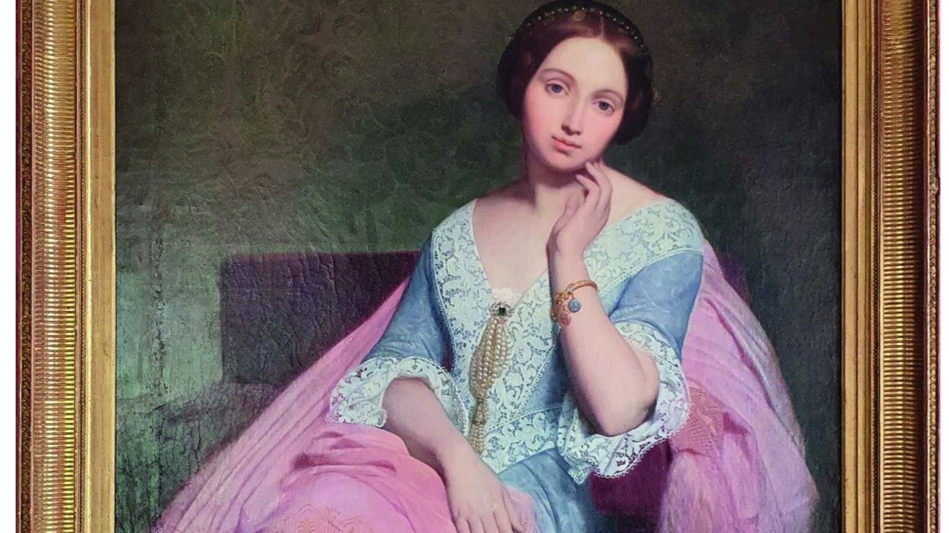 4.	Ary Sheffer, Portrait de la Baronne Nathanaël de Rothschild, huile sur toile, 125x95, coll. privée, Paris, D.R