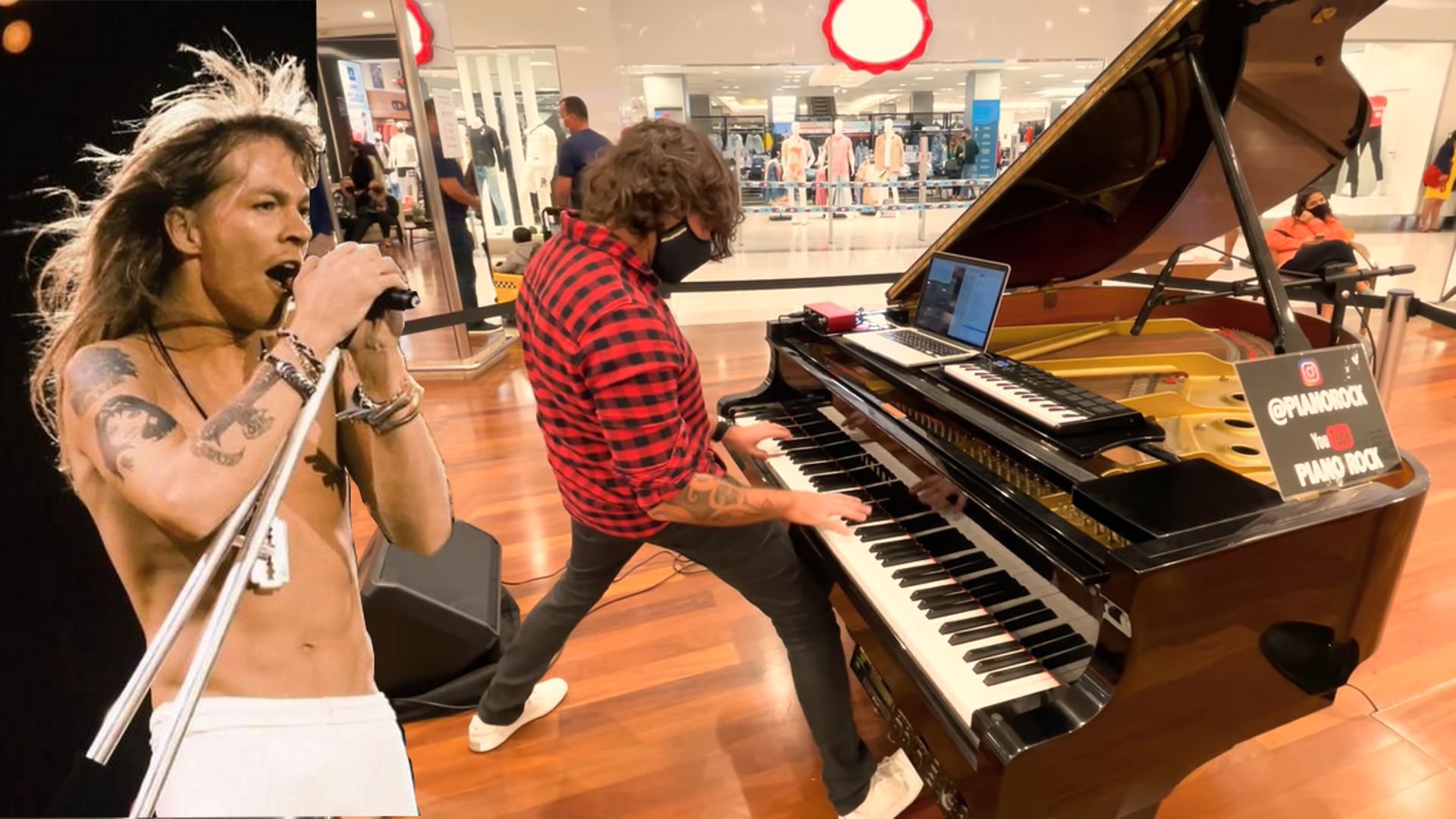 Guns N' Roses : une reprise puissante au piano de "Sweet Child O' Mine" dans un centre commercial