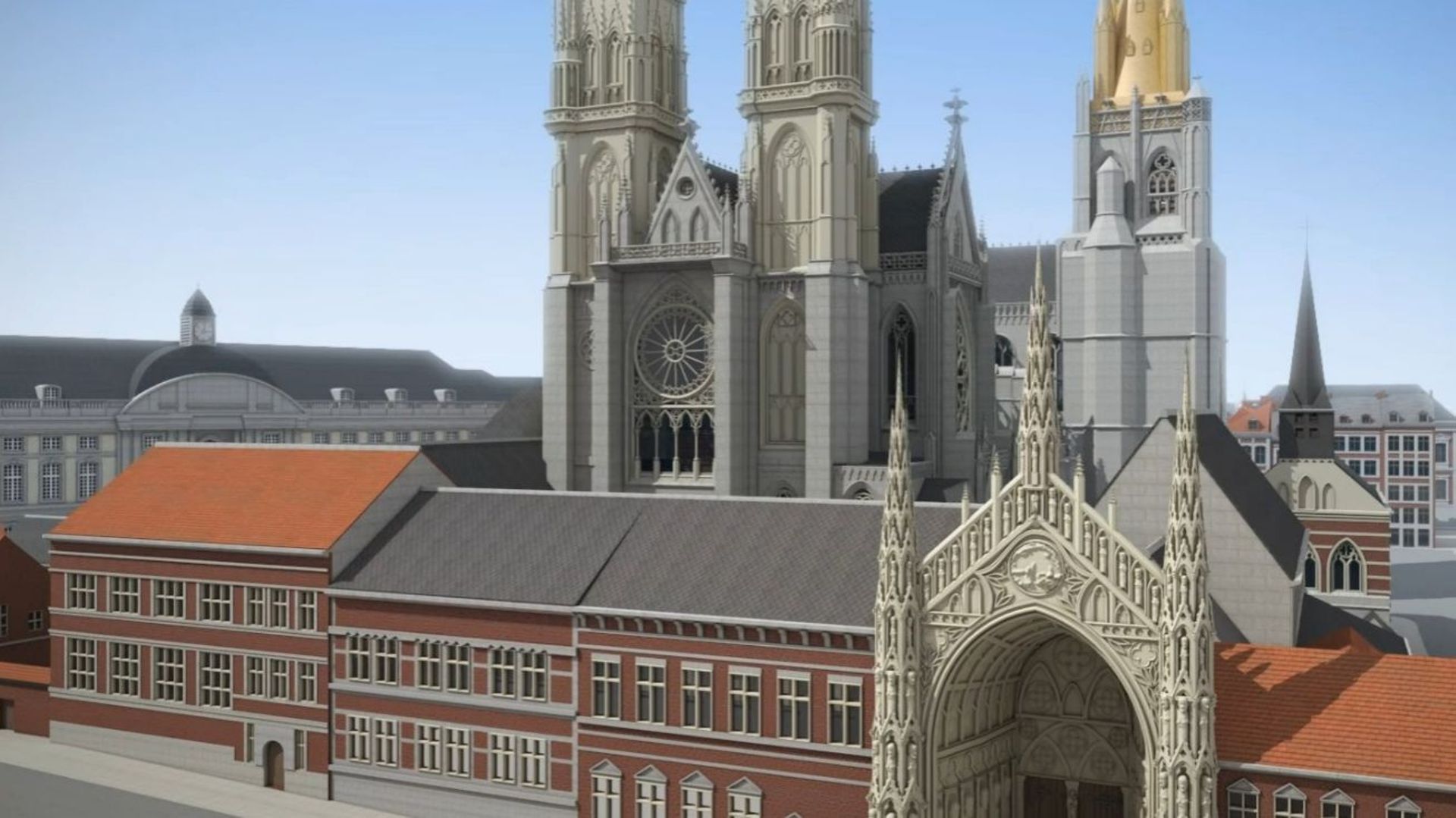 VIDEO - Reconstitution de la Cathédrale St Lambert
