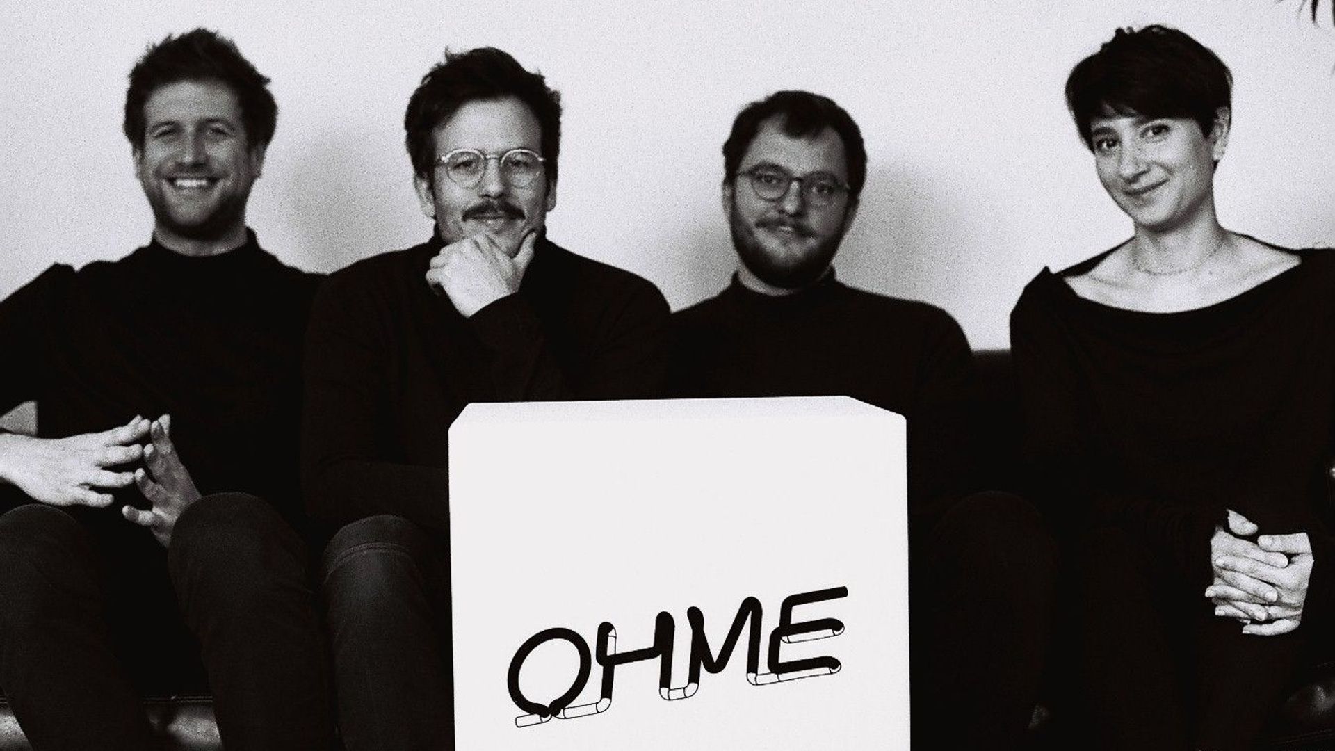 L'équipe pluridisciplinaire de Ohme, de gauche à droite : Gwen Sauvage, Raoul Sommeillier, Nicolas Klimis et Camilla Colombo.