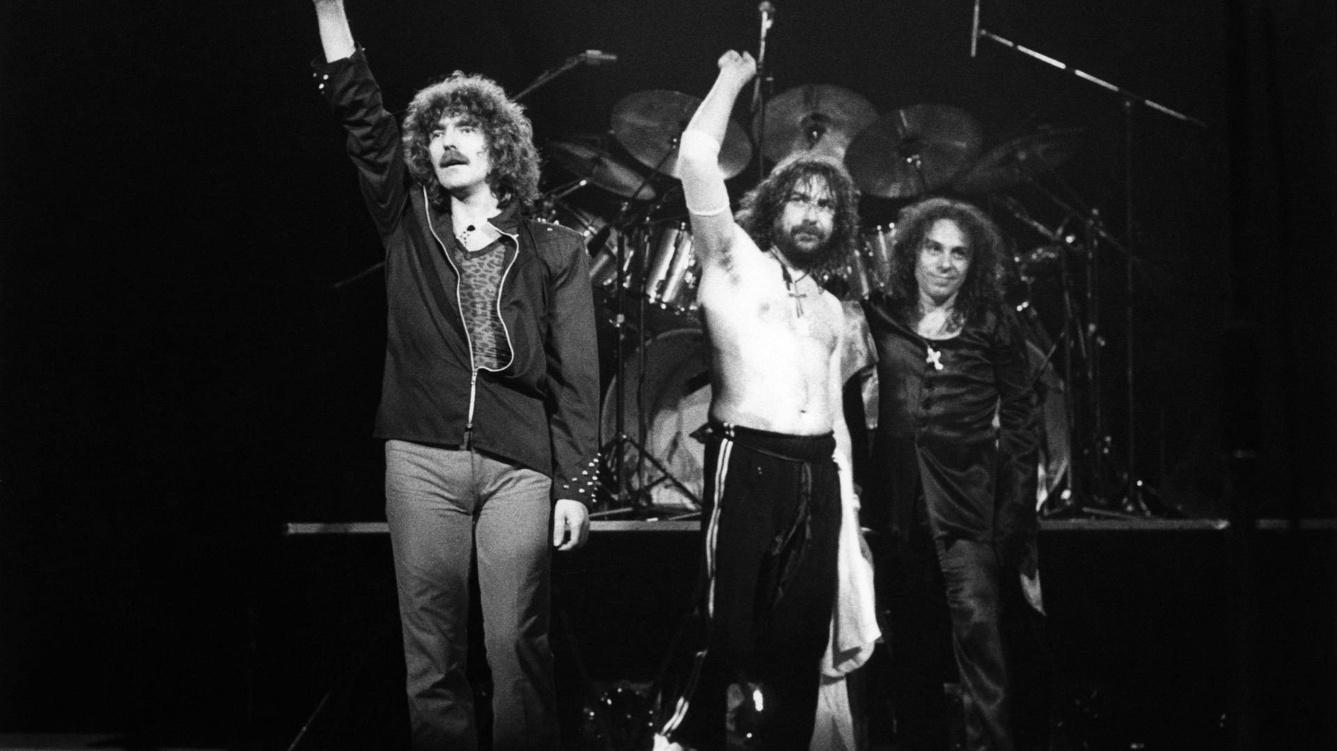 Photo of Bill WARD and Geezer BUTLER and Ronnie DIO and BLACK SABBATH
