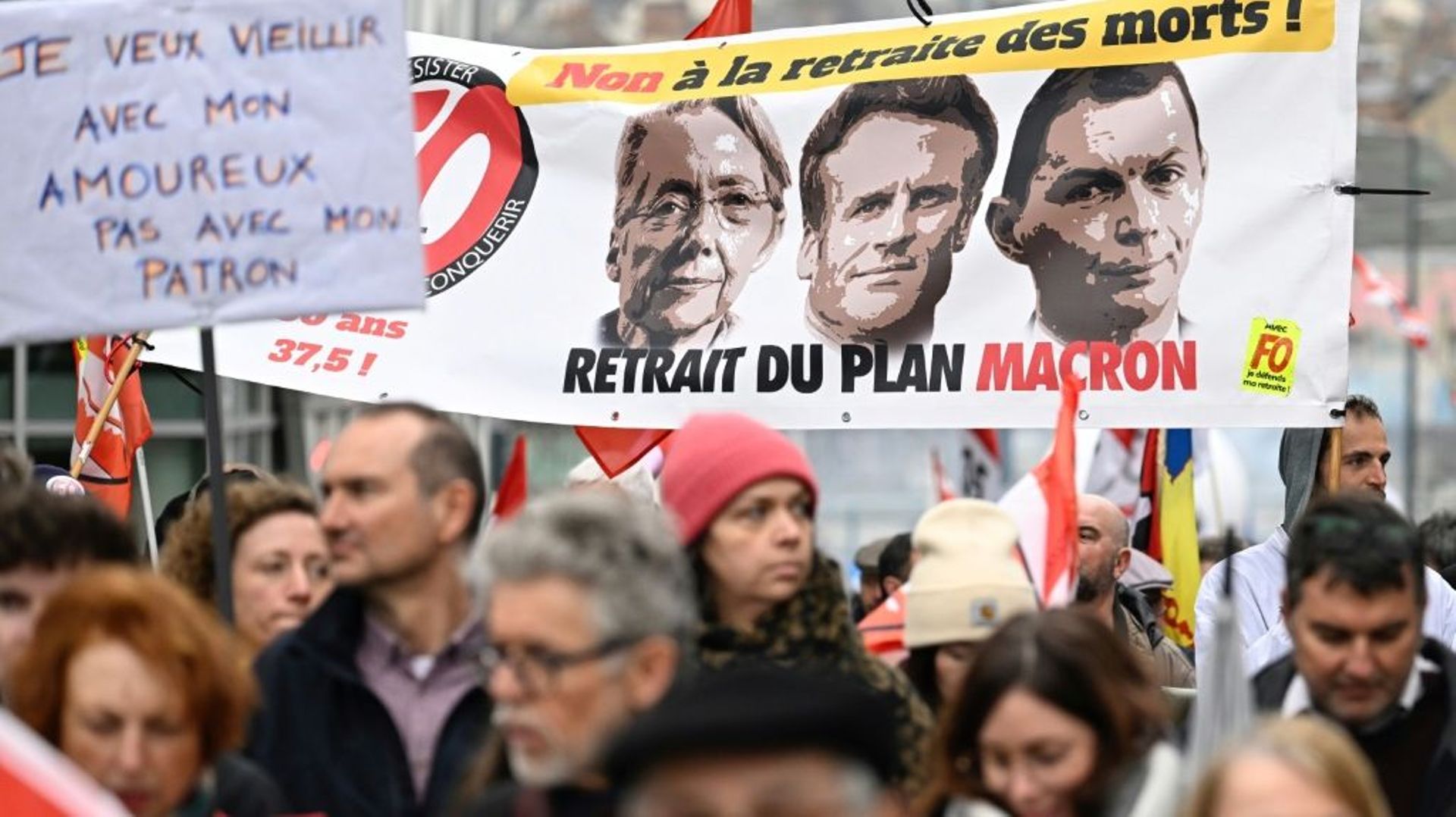 Manifestation contre la réforme des retraites à Rennes, le 22 mars 2023