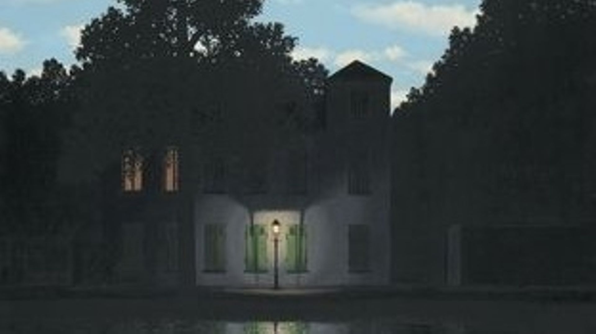 "L’empire des Lumières" du peintre belge surréaliste René Magritte.