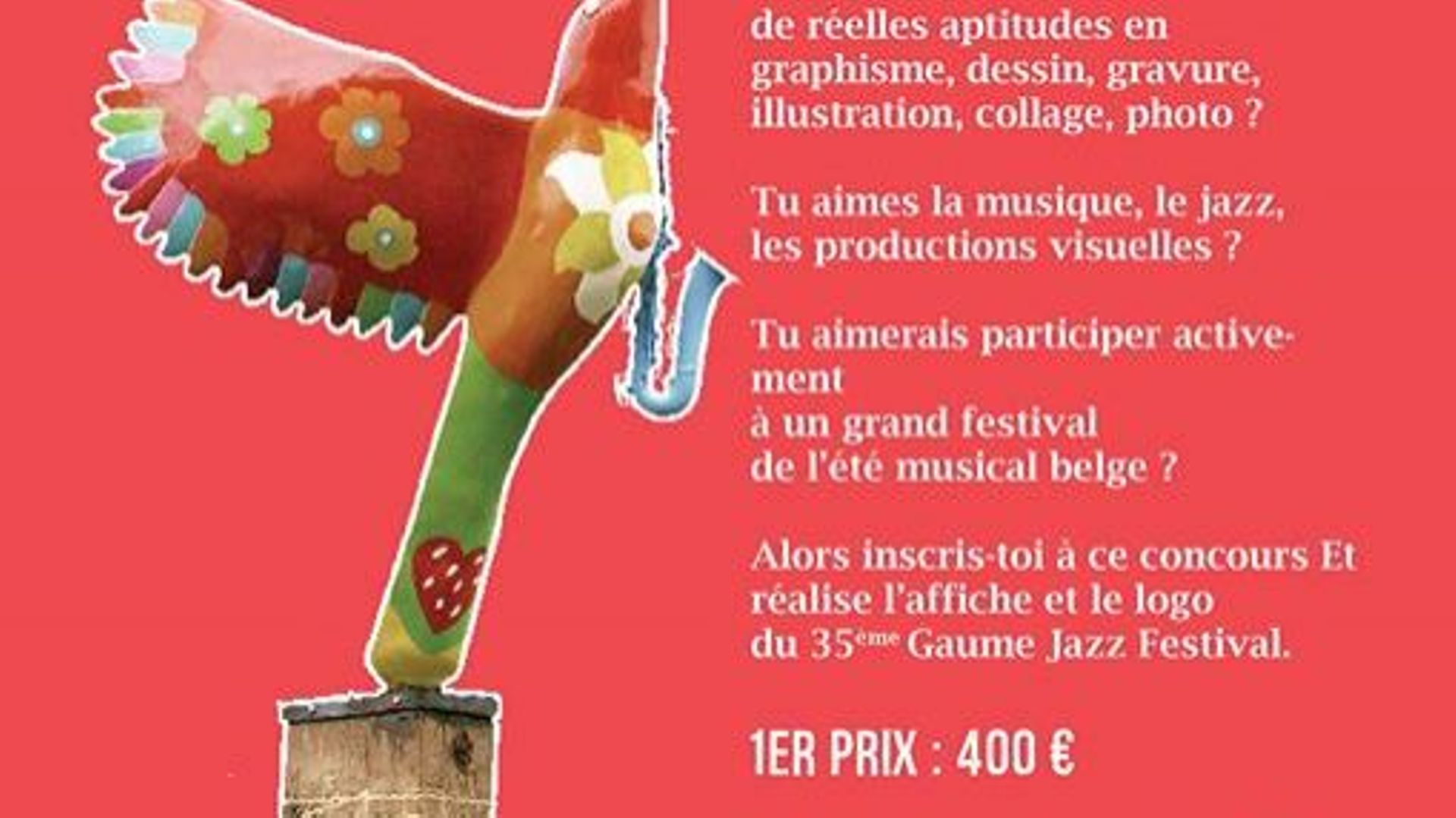 Concours : réalisez l'affiche du Gaume Jazz Festival 2019