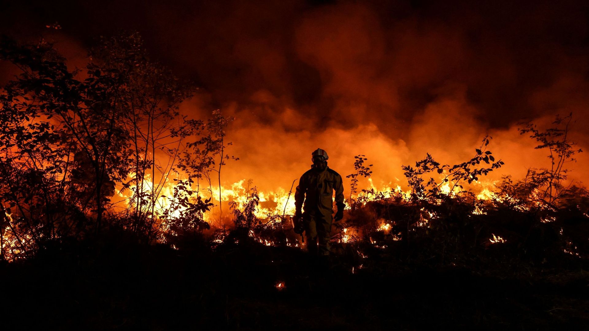 Incendie au sud d'Avignon : reprise de feu «virulente», des quartiers  évacués