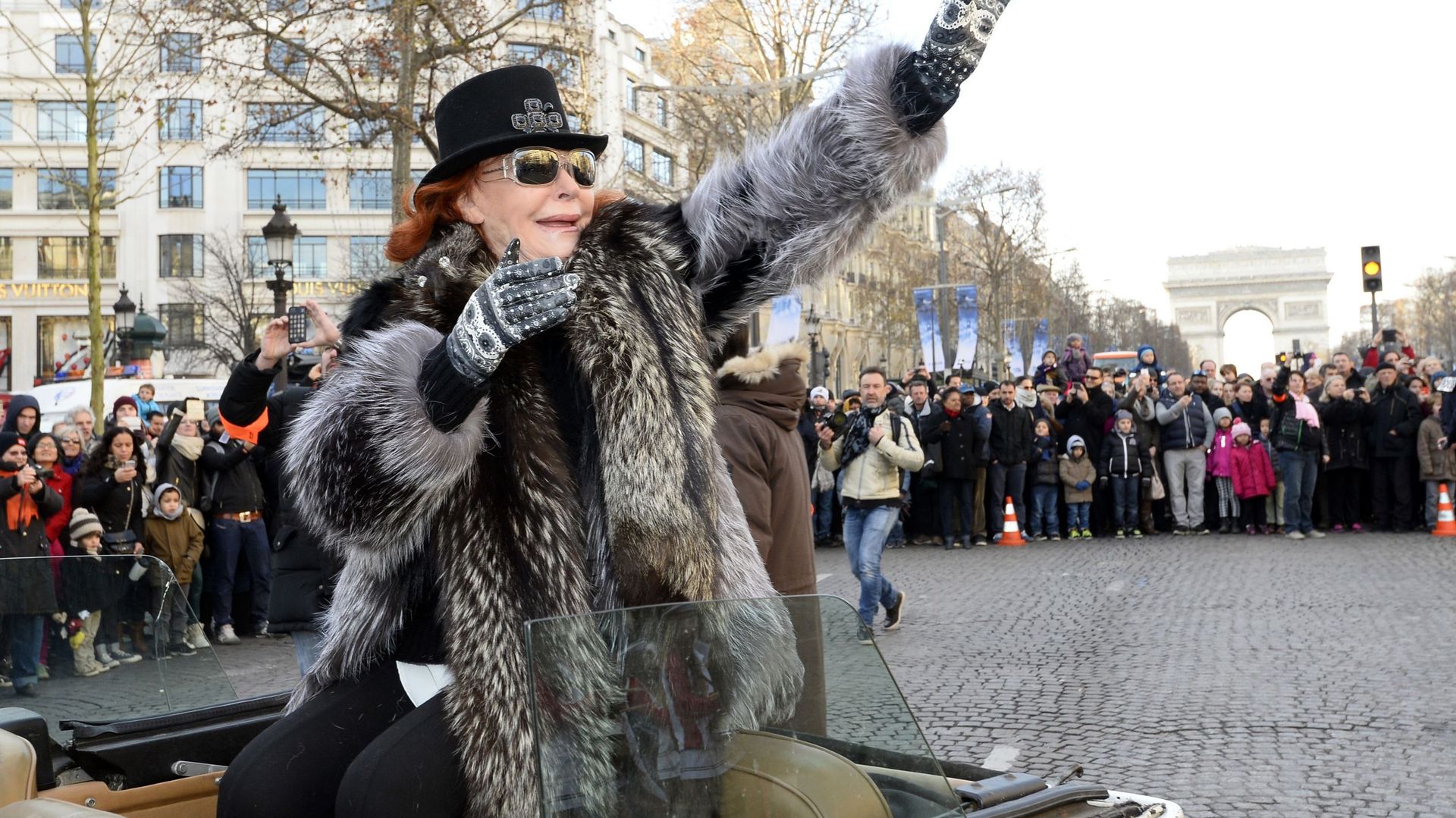 Fête du nouveal-an 2015 sur les Champs-Elysées, à Paris 