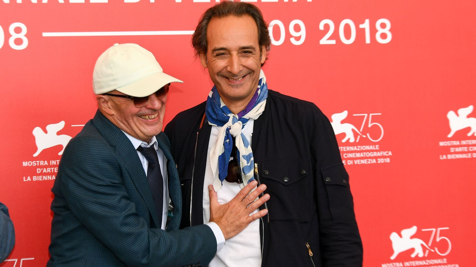 Jacques Audiard et Alexandre Desplat au 75e Festival de Film de Venise