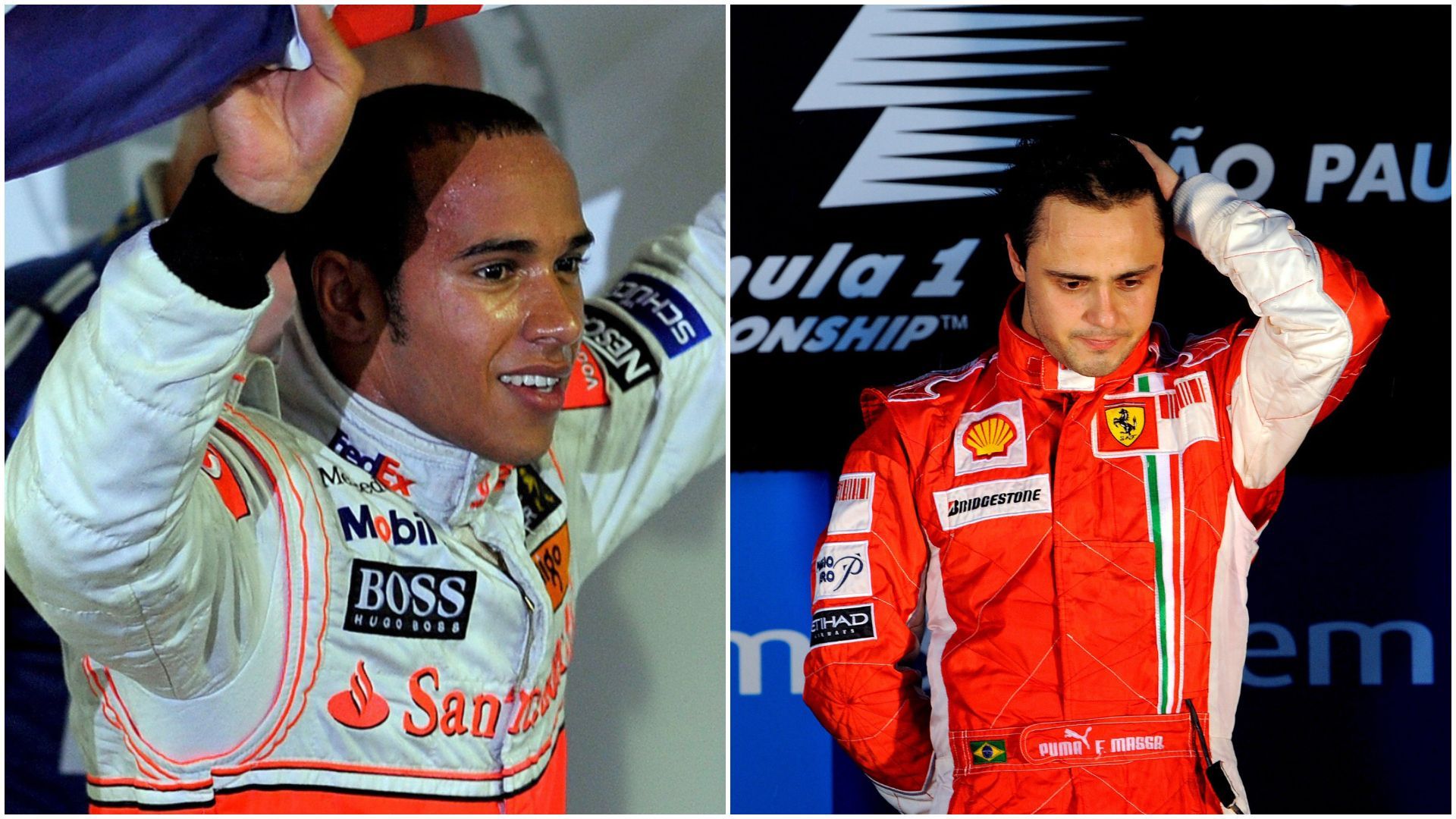 F1 : Lewis Hamilton et Felipe Massa au GP du Brésil 2008