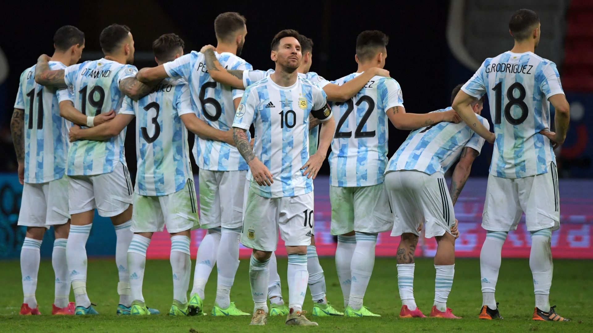 Lionel Messi et ses coéquipiers aux tirs au but