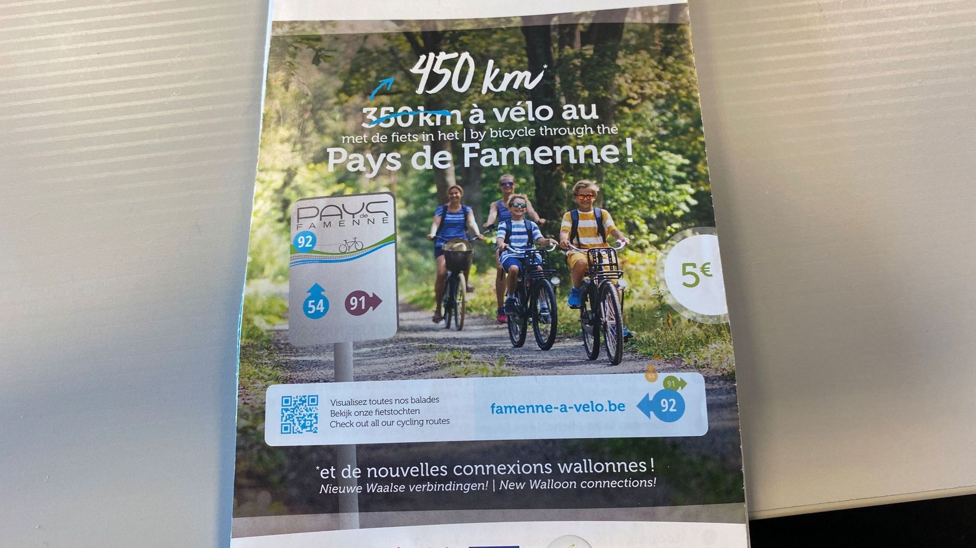 450 kms de promandes à vélo avec le Pays de Famenne