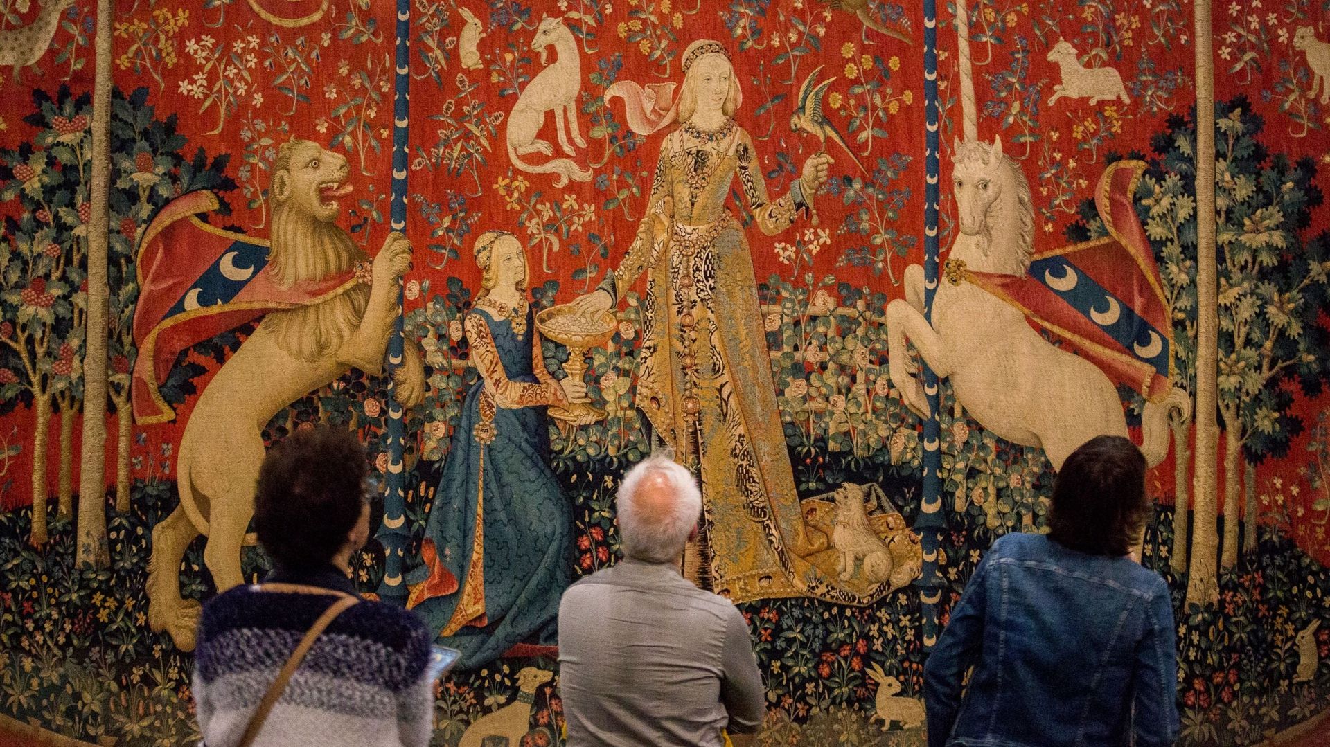 "La dame à la licorne", tapisserie exposée à Toulouse le 29 octobre 2021