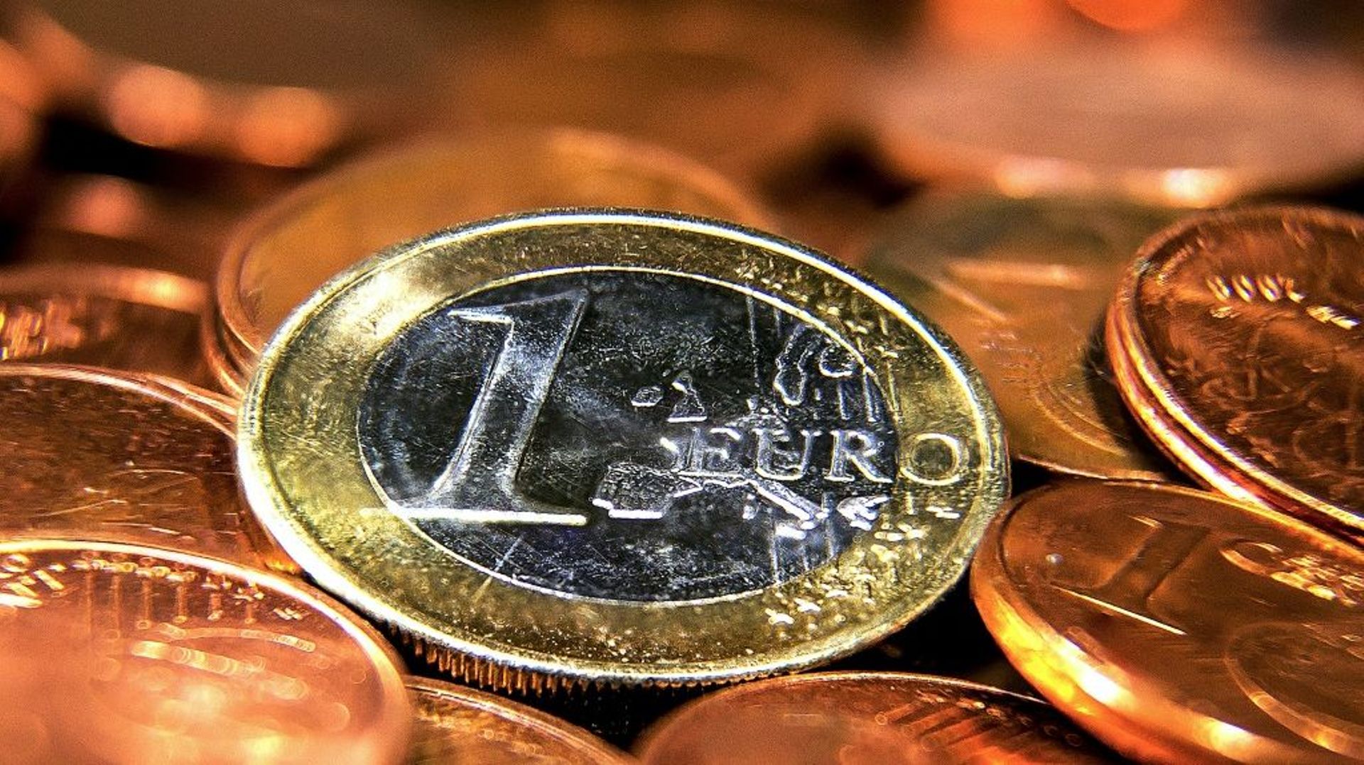 Pièce de un euro, le 31 janvier 2017, à Lille