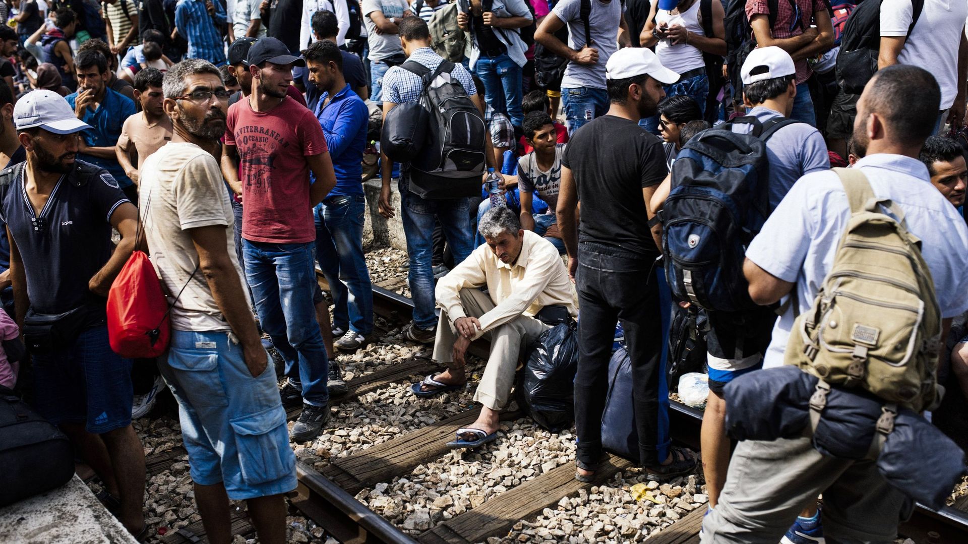 Macédoine, les trains pris d'assaut par les migrants