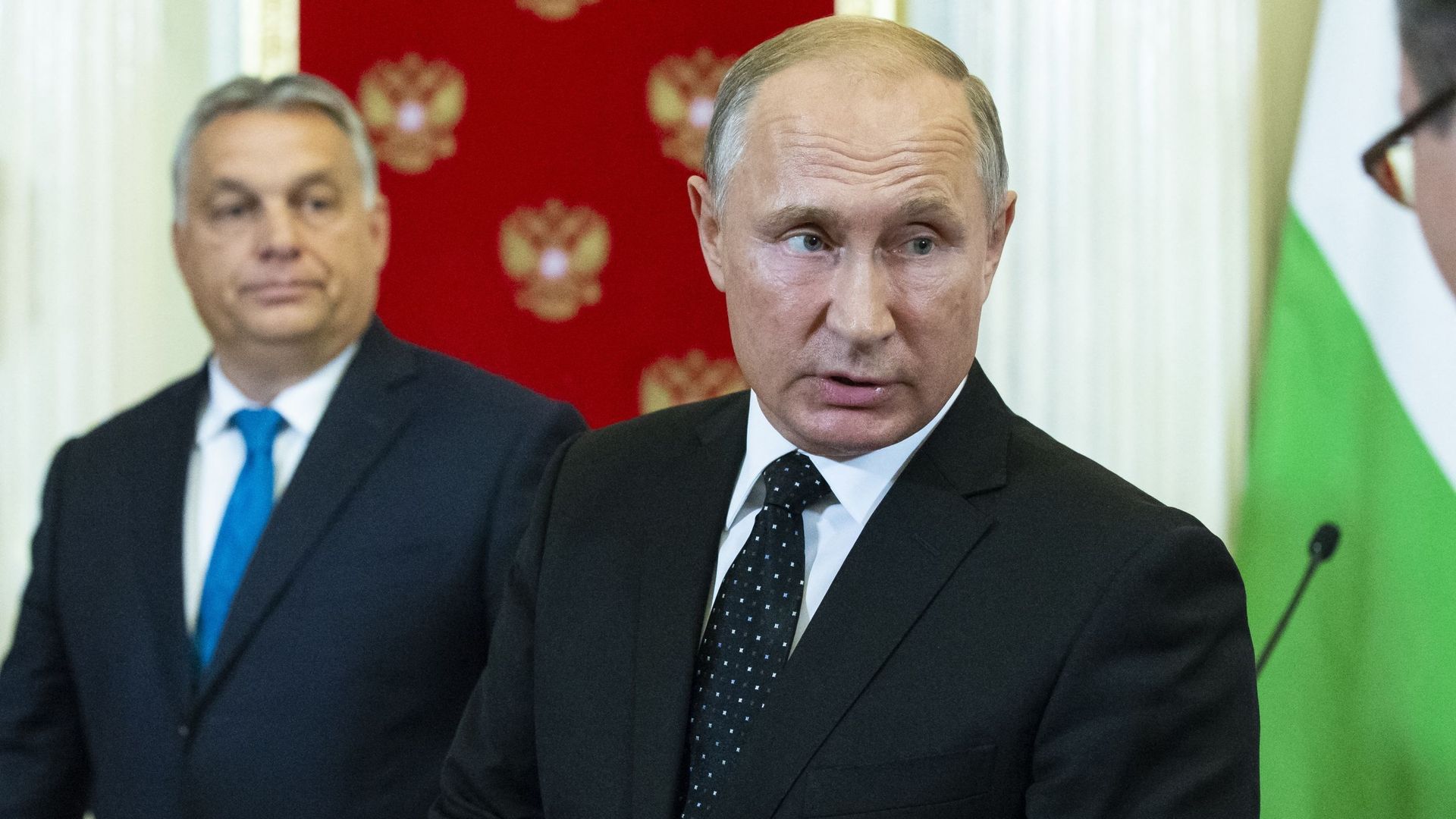Viktor Orban et Vladimir Poutine à Moscou en septembre 2018 (illustration)