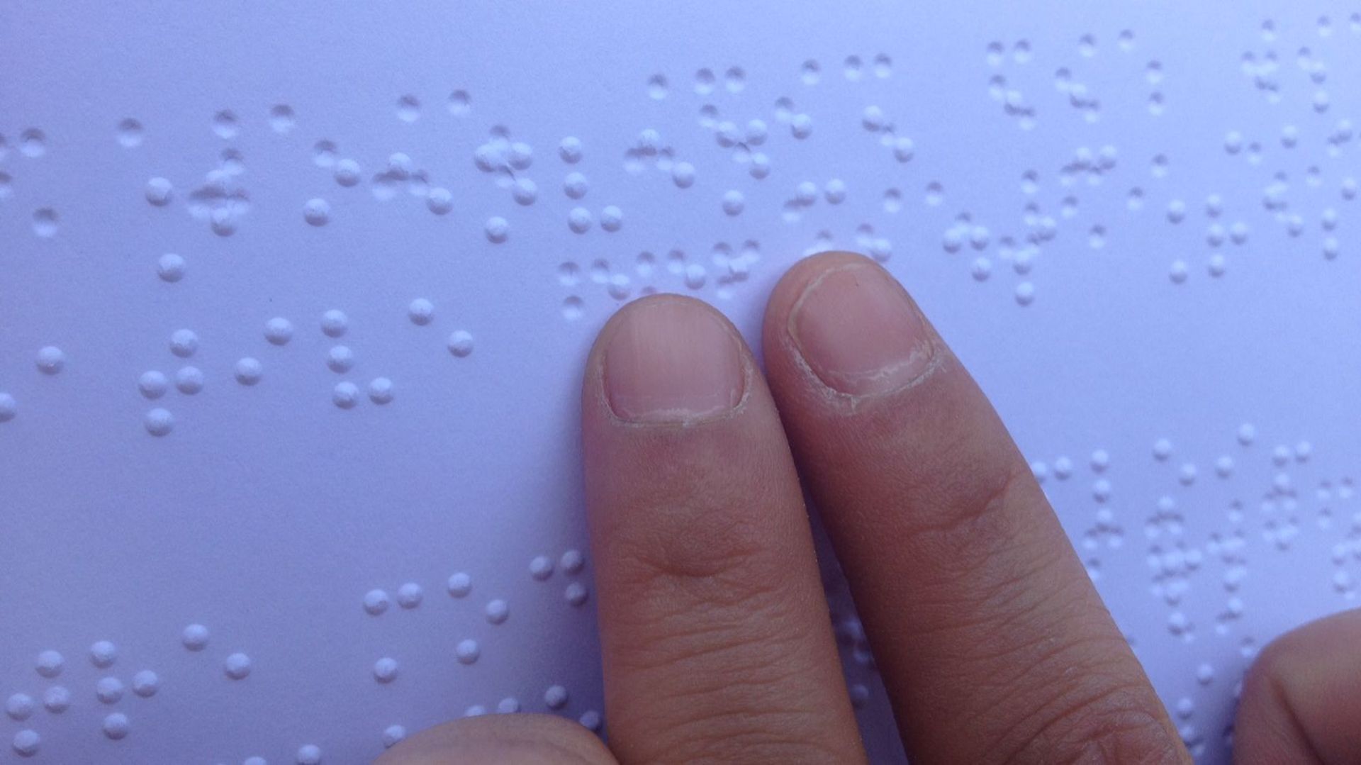 Un menu en braille pour plus d'autonomie des aveugles 