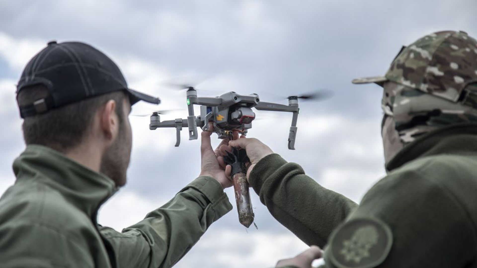 Entraînement de drones à Lviv en Ukraine.