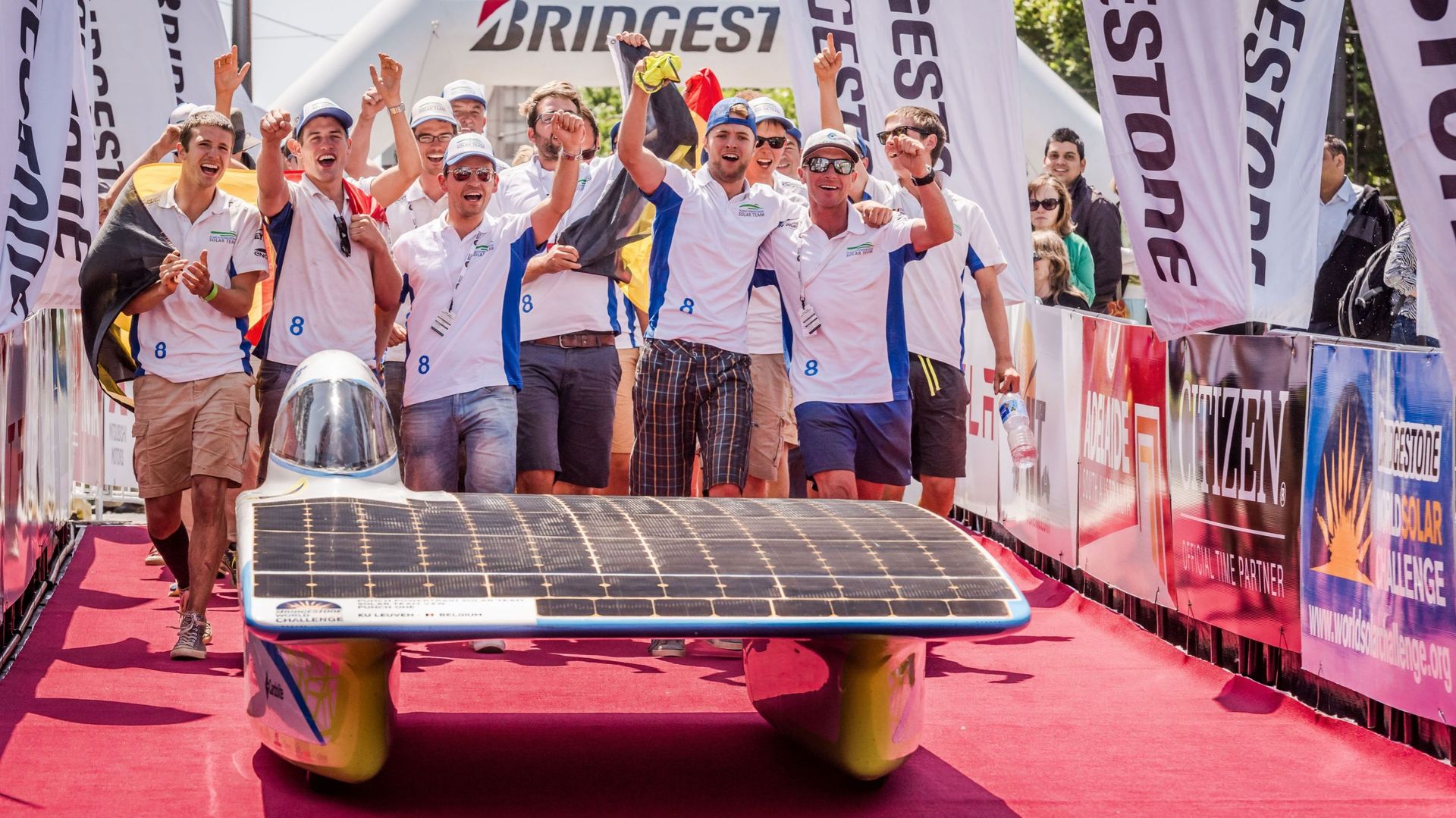 Le véhicule solaire de la KUL termine 5ème du World Solar Challenge