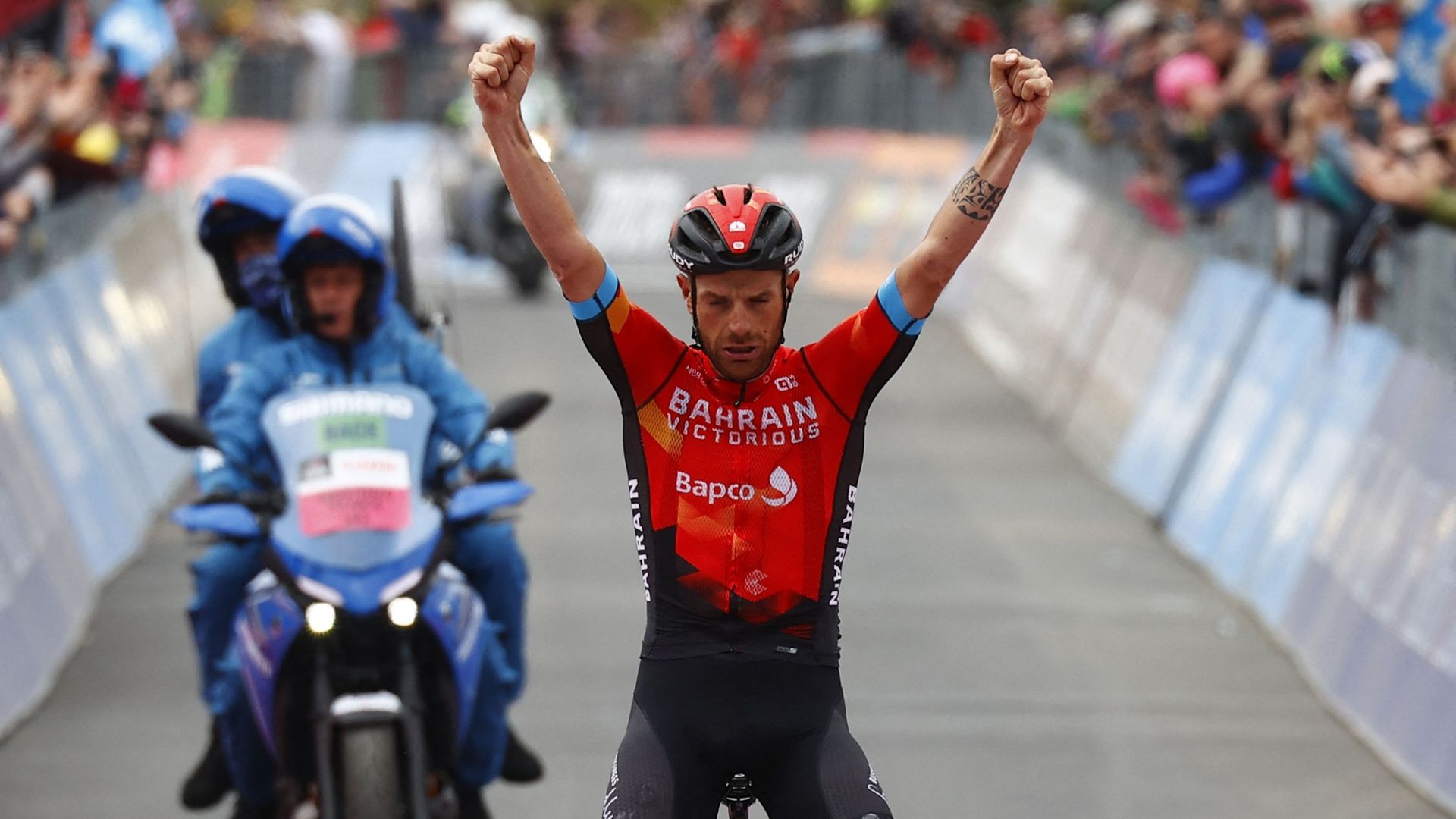 Damiano Caruso s’impose en solitaire sur la dernière étape en ligne de ce Giro.