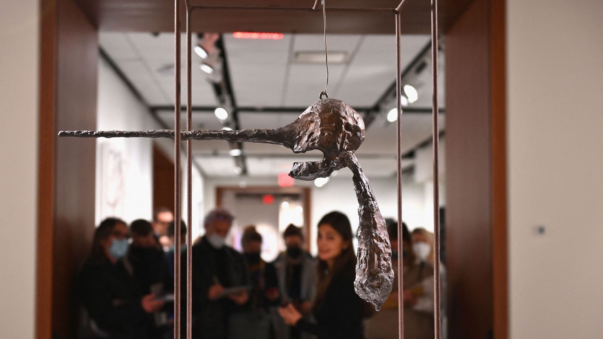 "Le Nez" d’Alberto Giacometti, qui fait partie de la collection Macklowe, chez Sotheby’s le 5 novembre 2021 à New York.