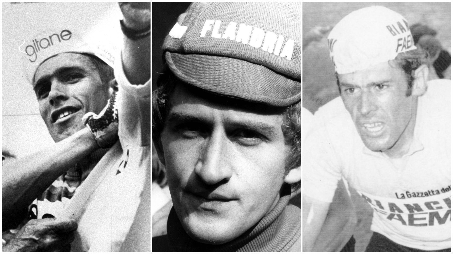Cyclisme : Avant Remco Evenepoel, les trois derniers coureurs belges qui ont remporté un grand tour. De gauche à droite, Lucien Van Impe (Tour de France 1976), Freddy Maertens (Vuelta 1977) et Johan De Muynck (Giro 1978).