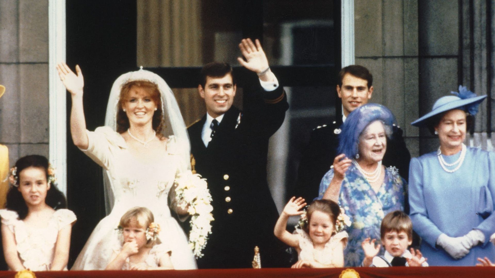 Le mariage du prince Andrew et de Sarah Ferguson en 1986