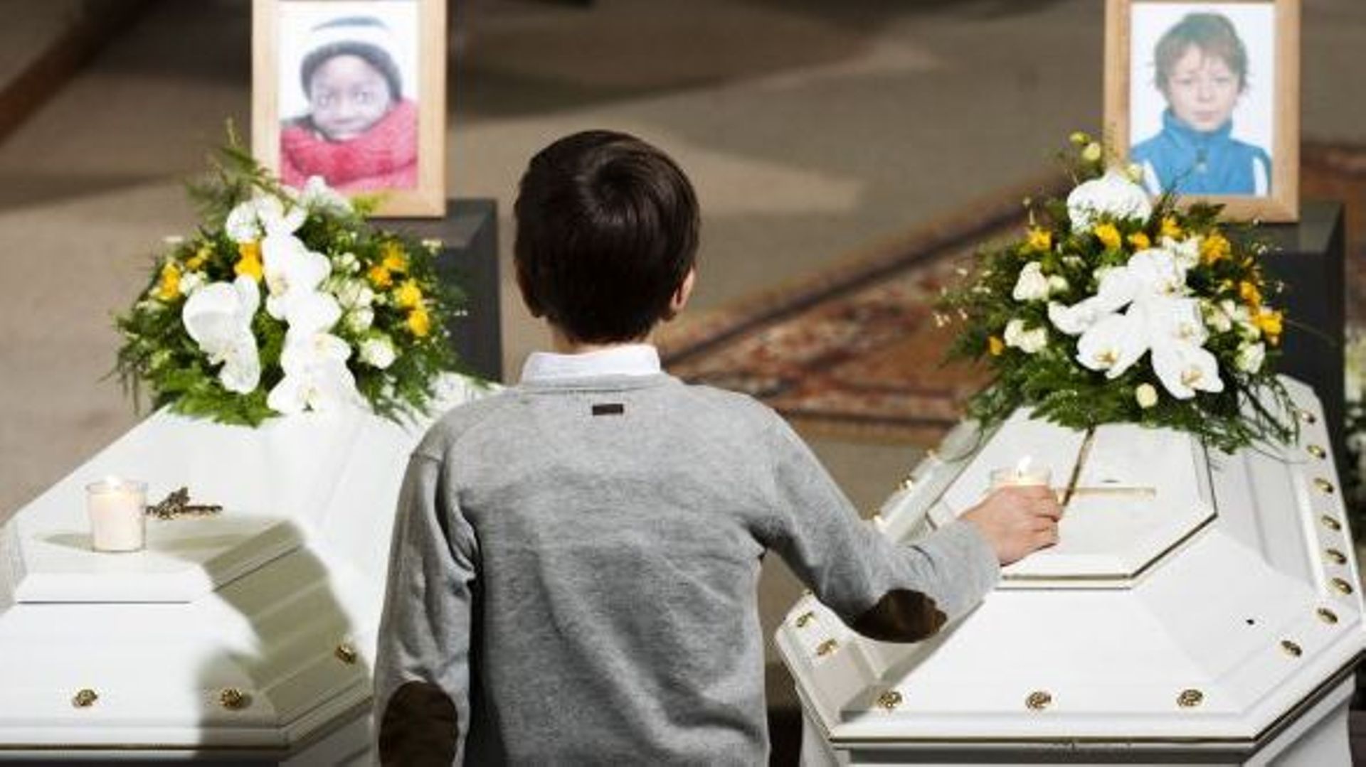 Funérailles de victimes de l'accident de car à Sierre