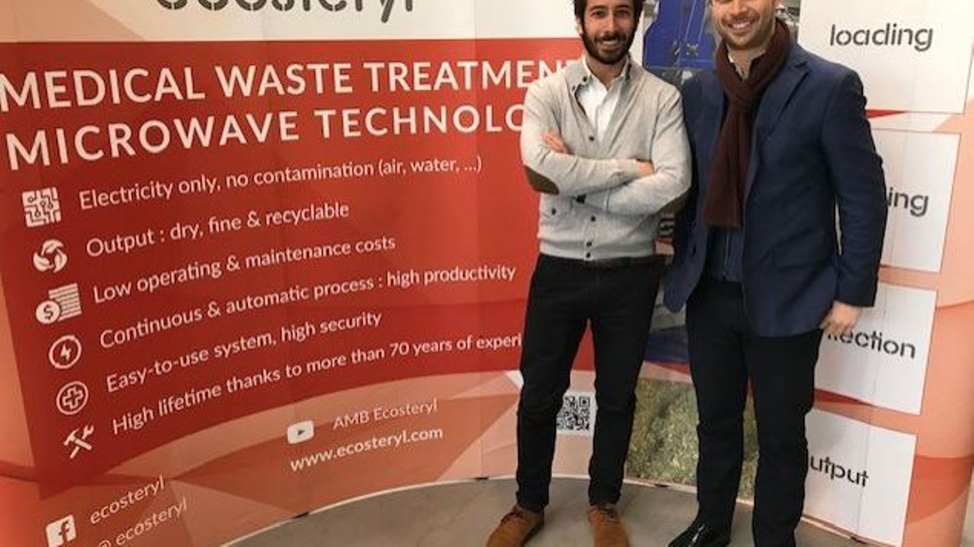 Romain Dufrasnes (à gauche) et son frère Olivier Dufrasnes (à droite) veillent aux destinées du leader mondial dans le traitement et le recyclage des déchets hospitaliers. 

