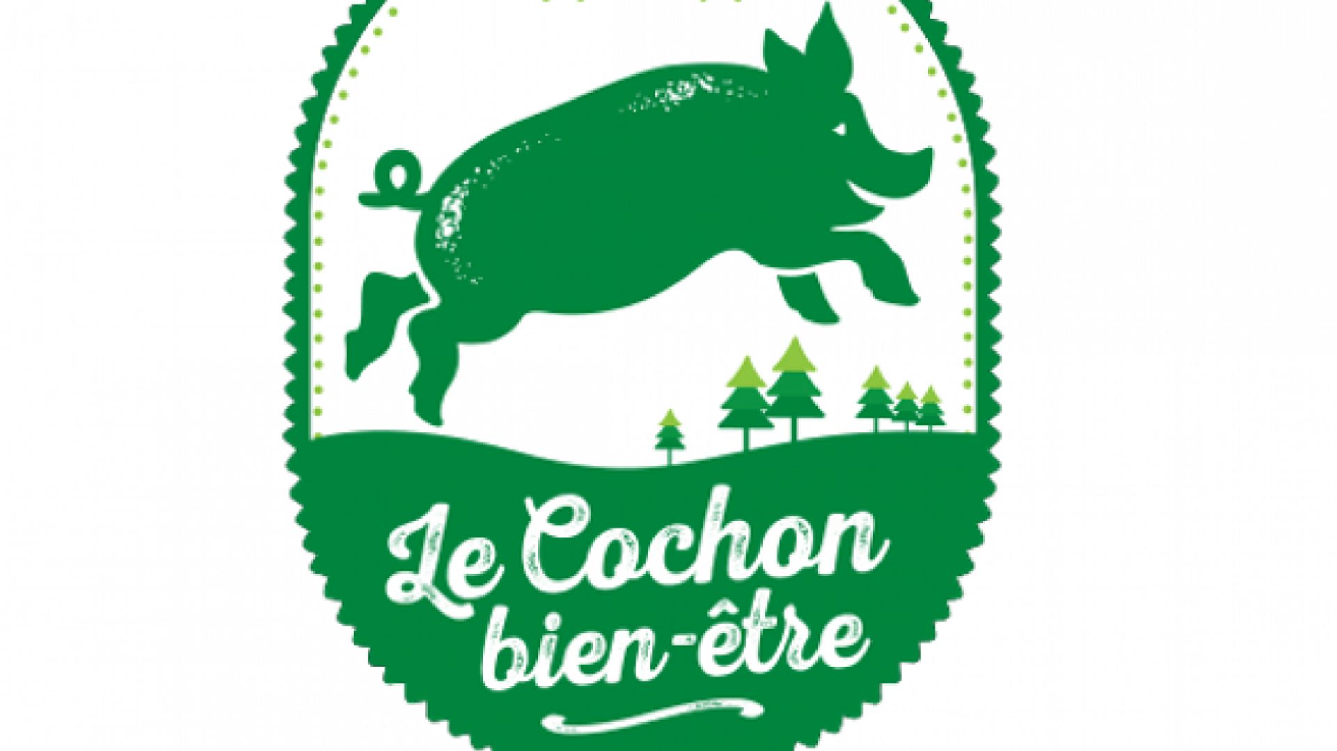 Le logo du label "Cochon Bein-être"