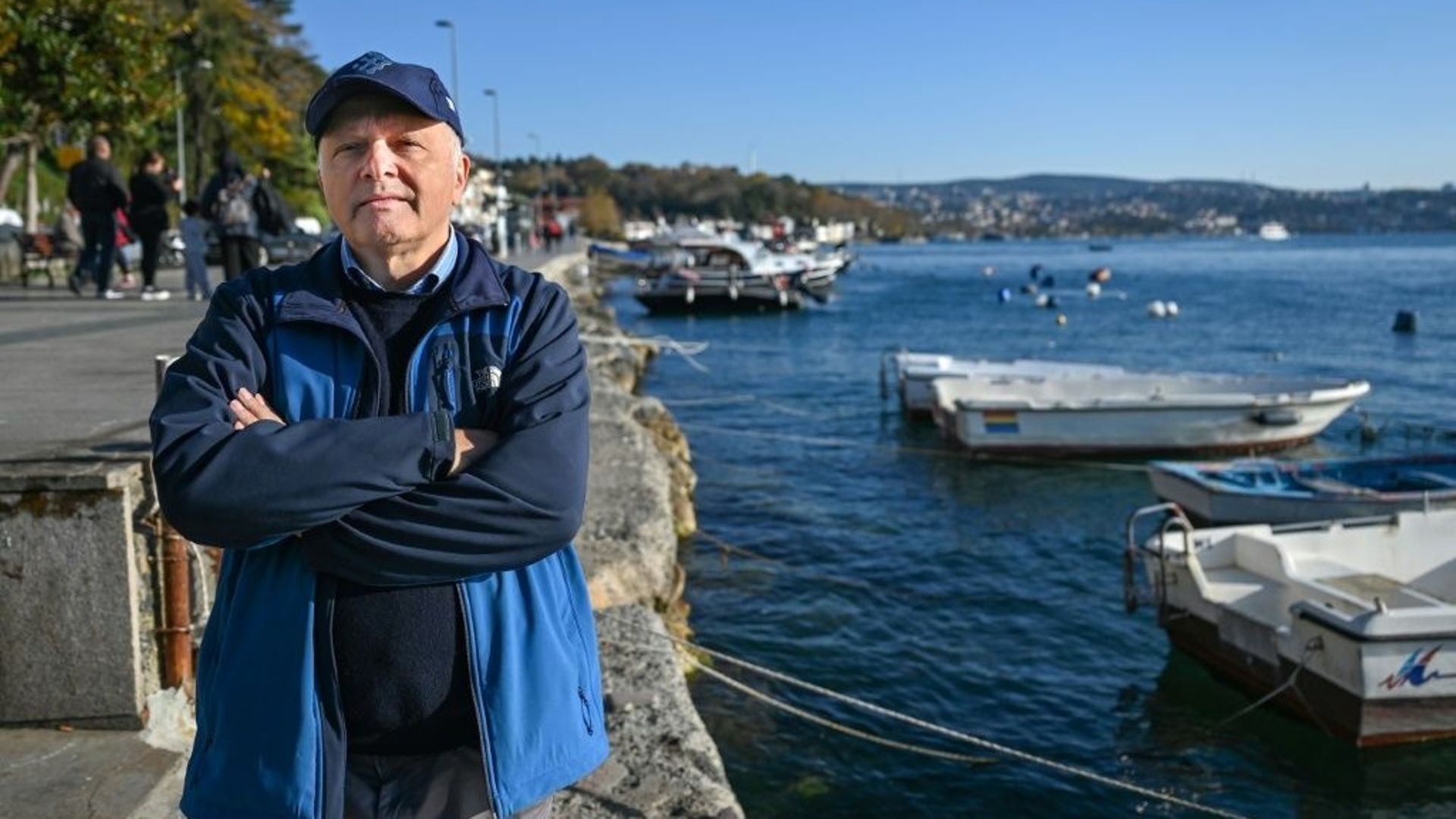 Le Dr Bayram Öztürk, directeur du département de biologie marine à l'université d'Istanbul, à Istanbul le 10 novembre 2022.