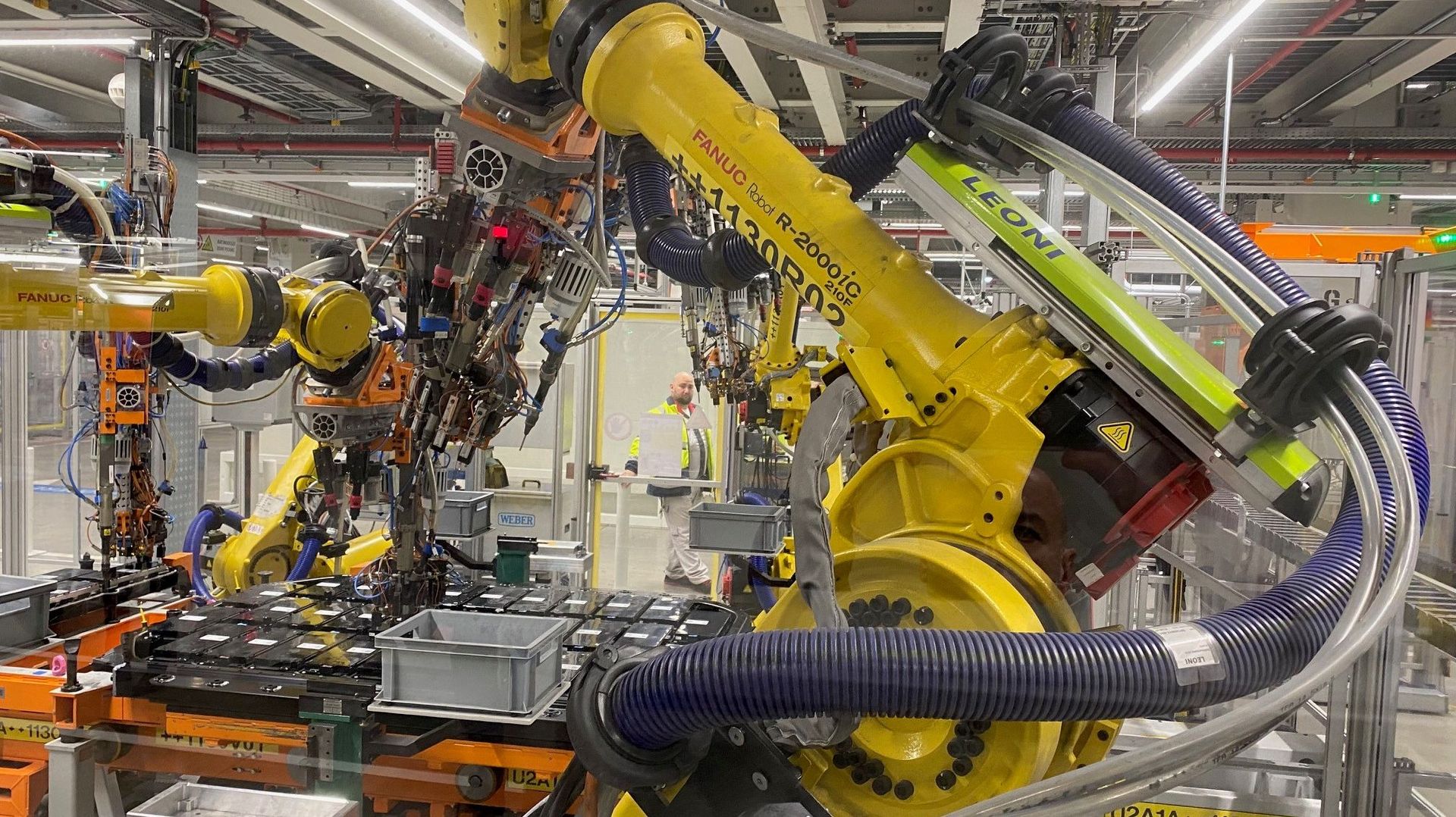 Assemblage de batteries chez Audi Brussels
