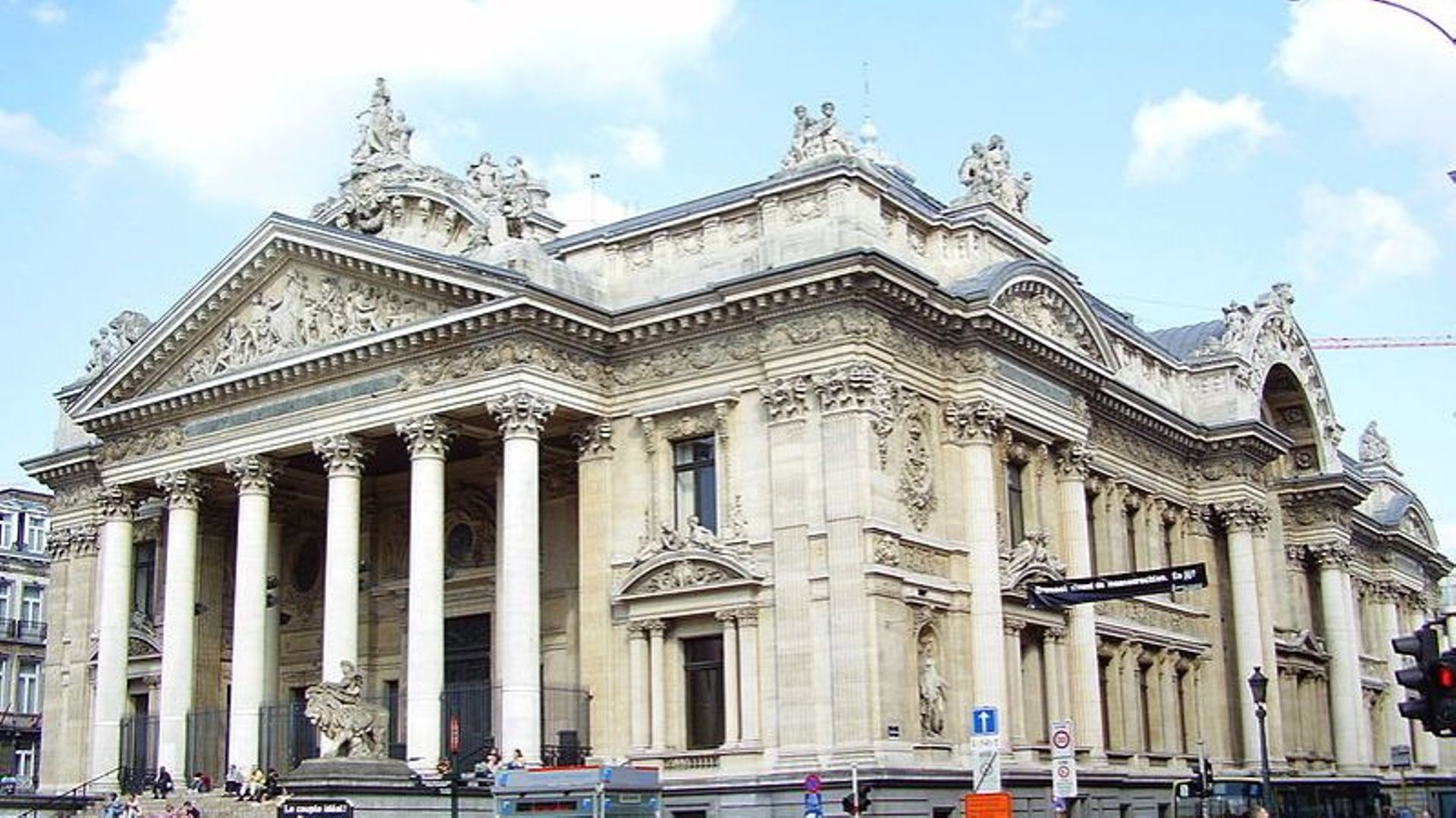 La Bourse de Bruxelles. 