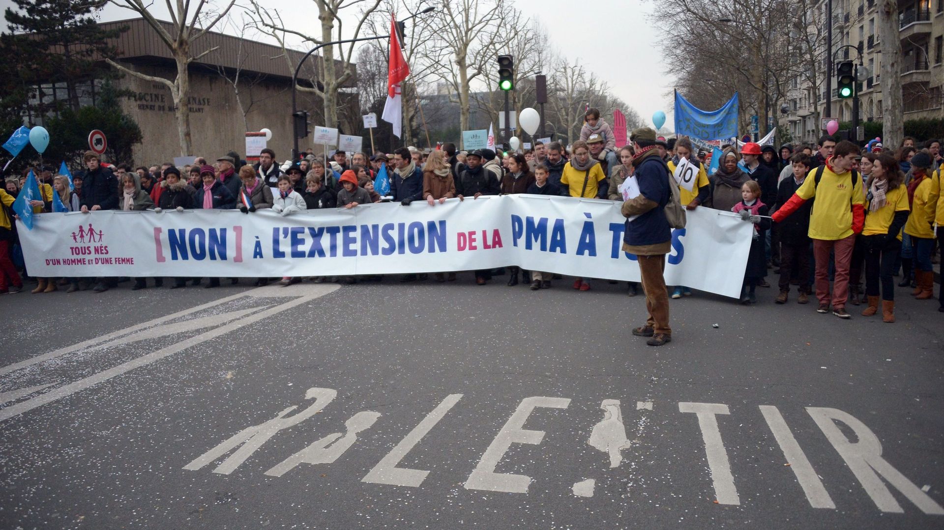 Les opposants à la PMA étaient déjà dans les rues de Paris en 2013.