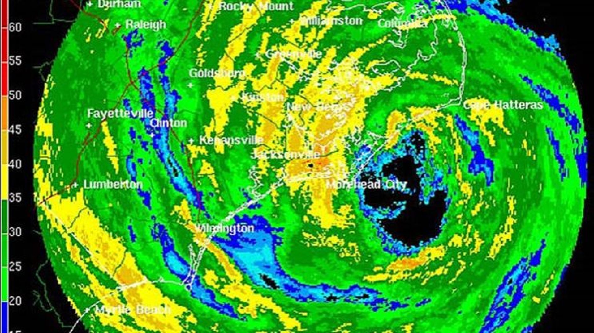 Organisation et intensité des pluies autour d’un cyclone tropical