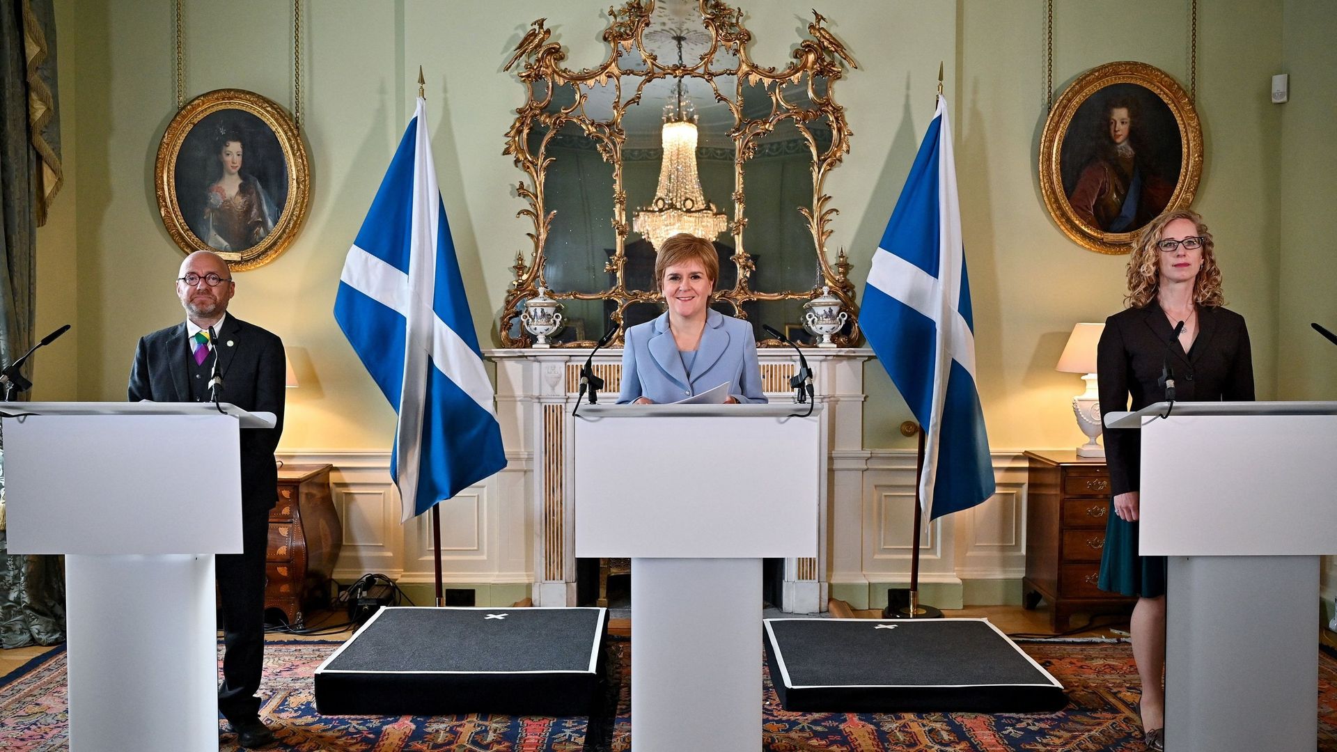 L’annonce de l’accord entre le SNP et Les Verts réjouit la 1ère ministre écossaise Nicola Sturgeon