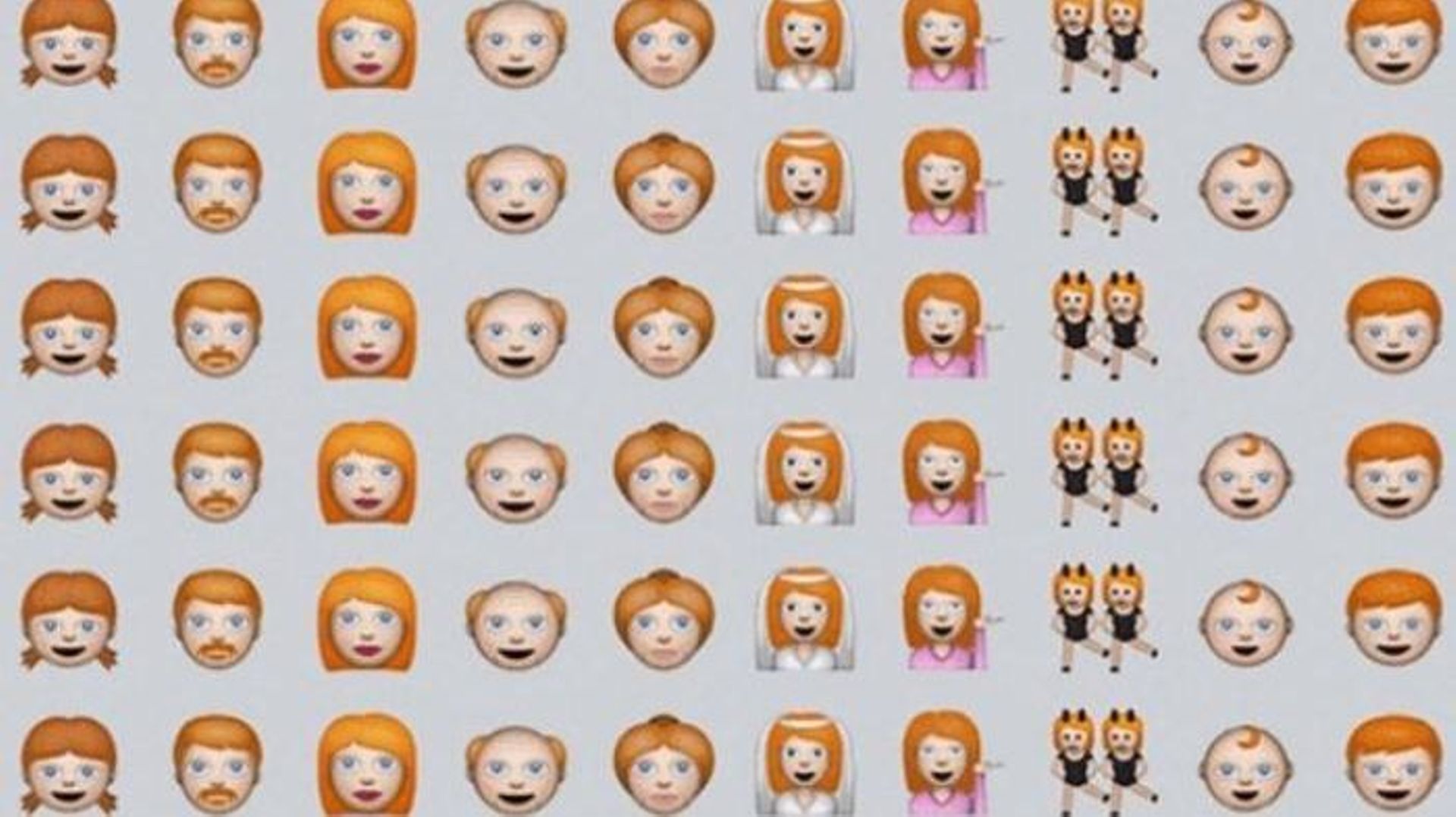 Les roux auront aussi leurs emojis - RTBF Actus