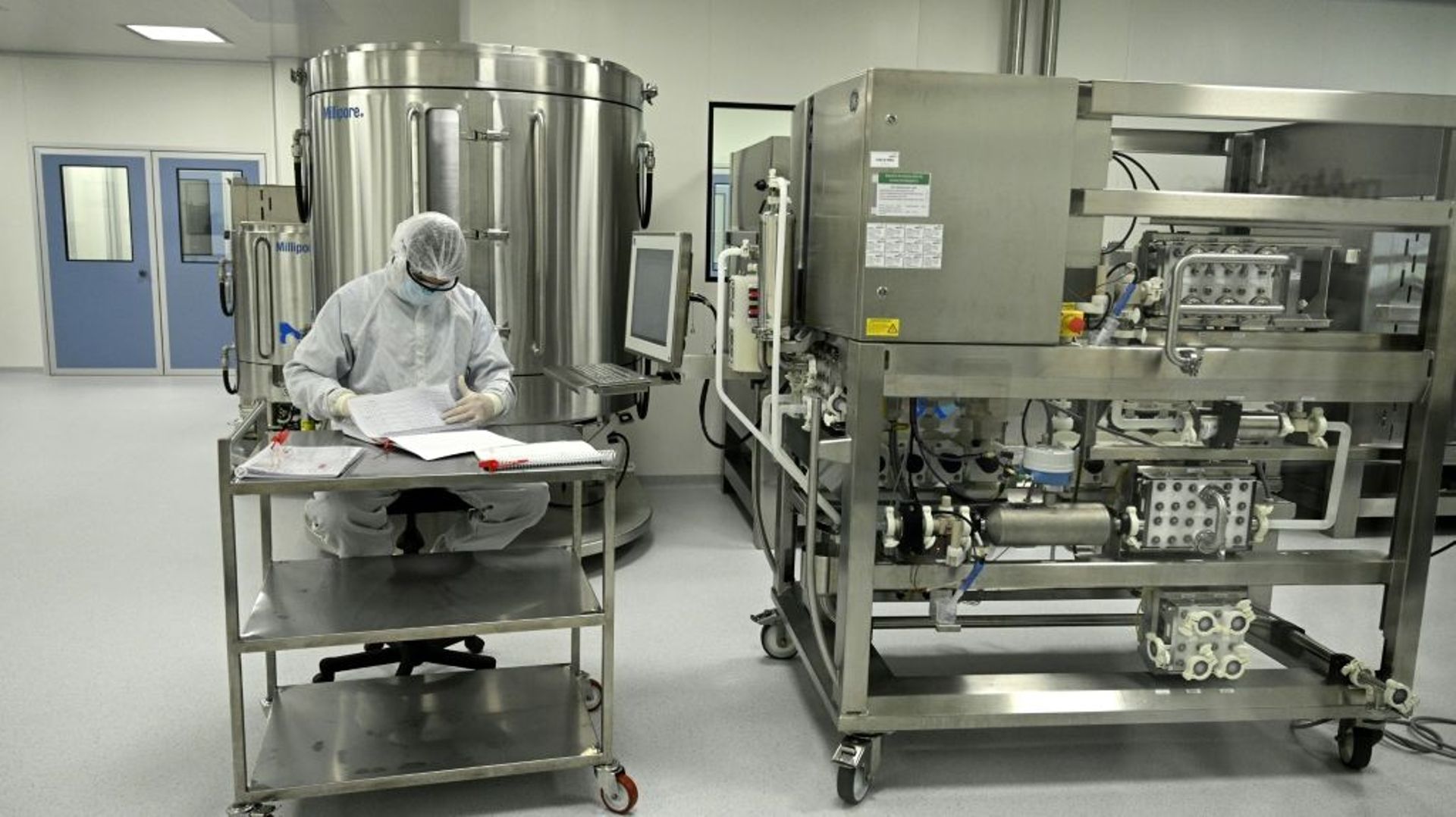 Le laboratoire mAbxience à Garin, en Argentine, où doit être produit un vaccin expérimental contre le Covid-19, le 14 août 2020