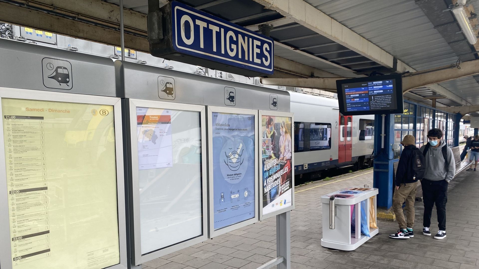La circulation des trains reprend entre Ottignies et Gembloux. 