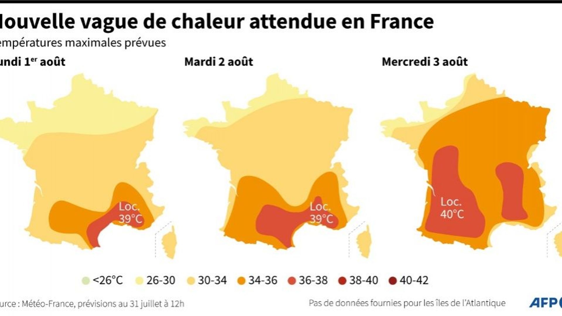 Nouvelle vague de chaleur attendue en France