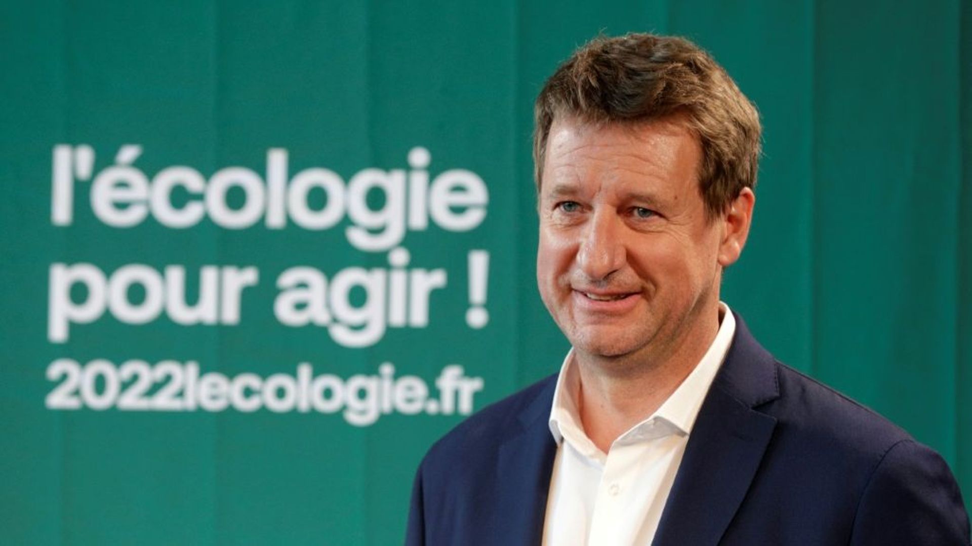 Yannick Jadot après sa victoire à la primaire écologiste le 28 septembre 2021