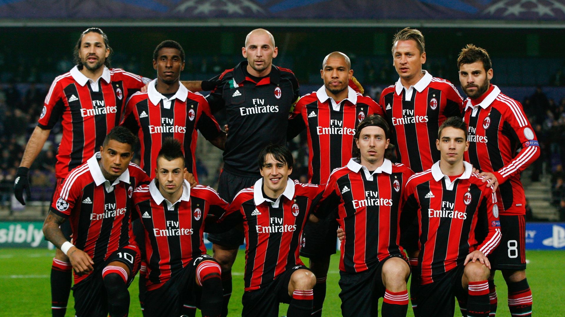 L’AC Milan en 2012 face à Anderlecht en phase de poules de Ligue des Champions