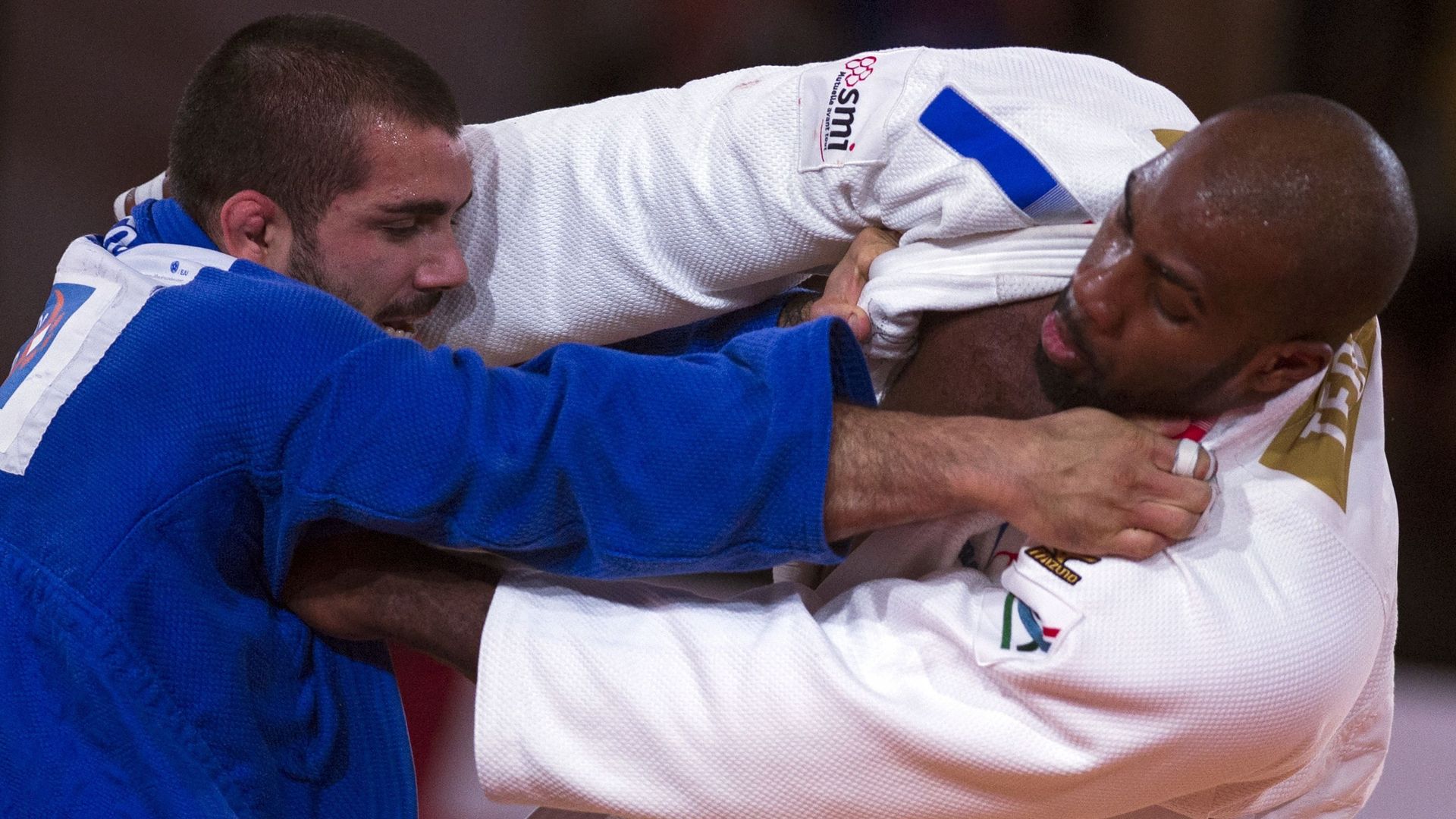Teddy Riner opposé au judoka belge, Toma Nikiforov en finale des mondiaux toutes catégories à Marrakech en 2017